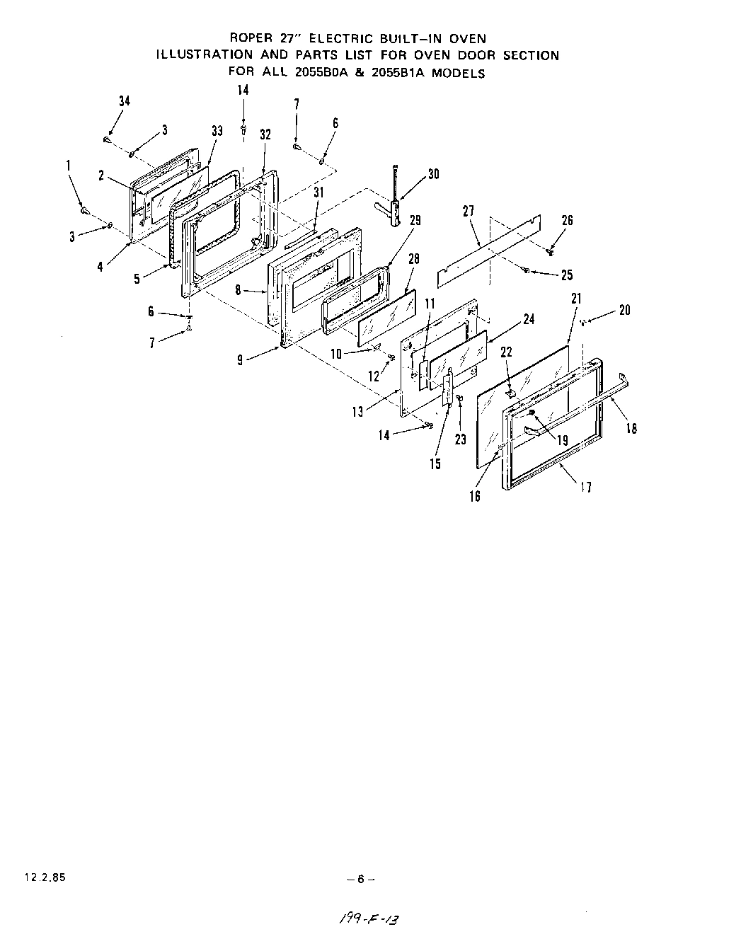 05 - OVEN DOOR , LIT/OPTIONAL