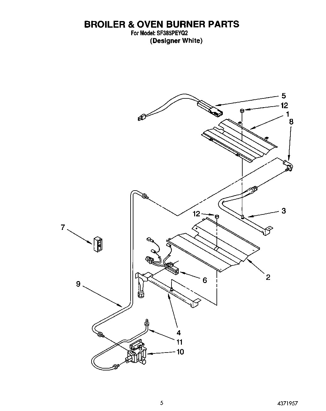 05 - BROILER AND OVEN BURNER