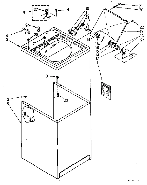 TOP AND CABINET PARTS