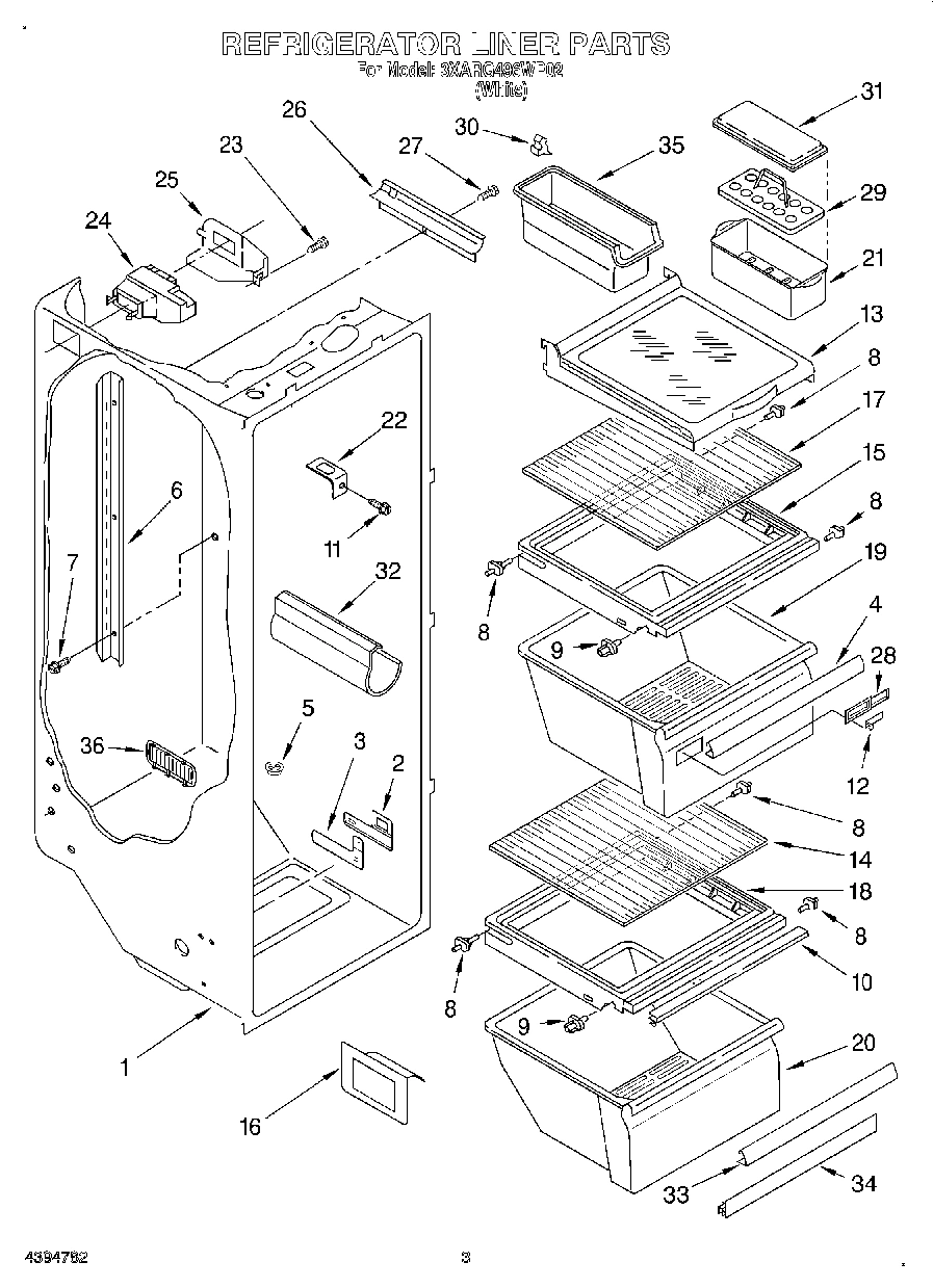 02 - REFRIGERATOR LINER