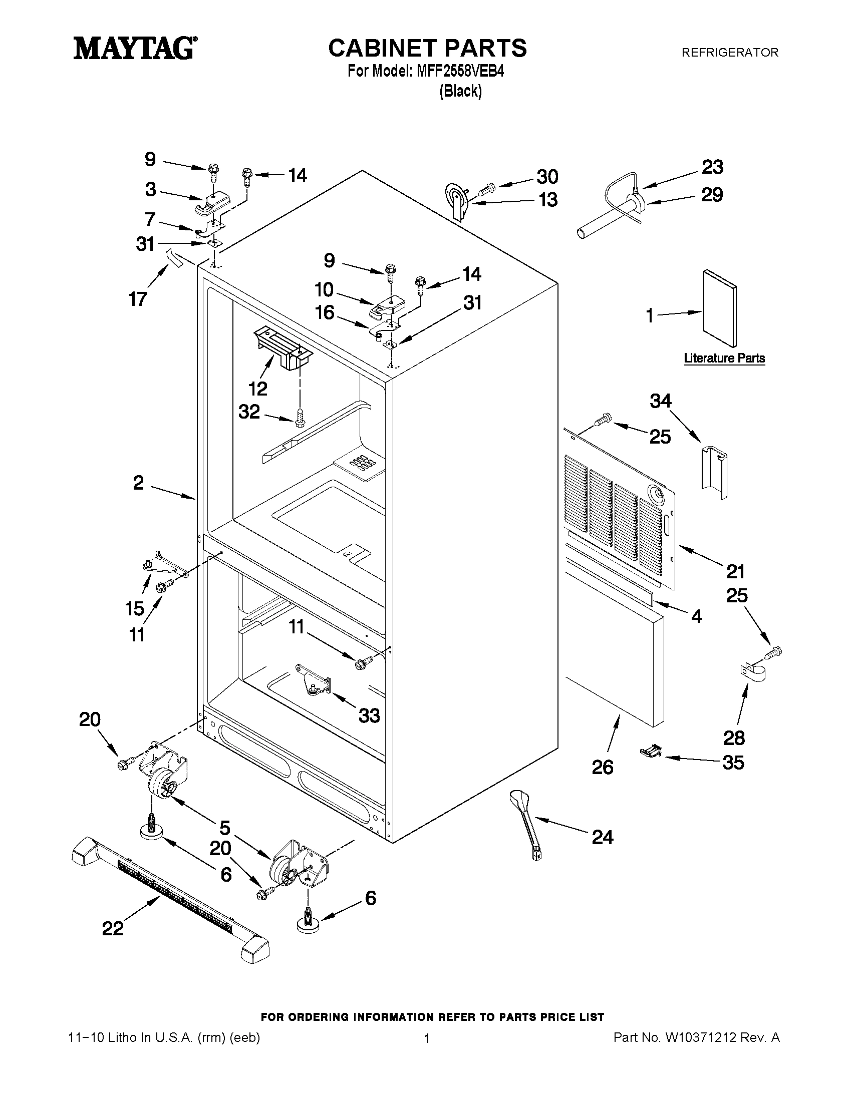 01 - CABINET PARTS