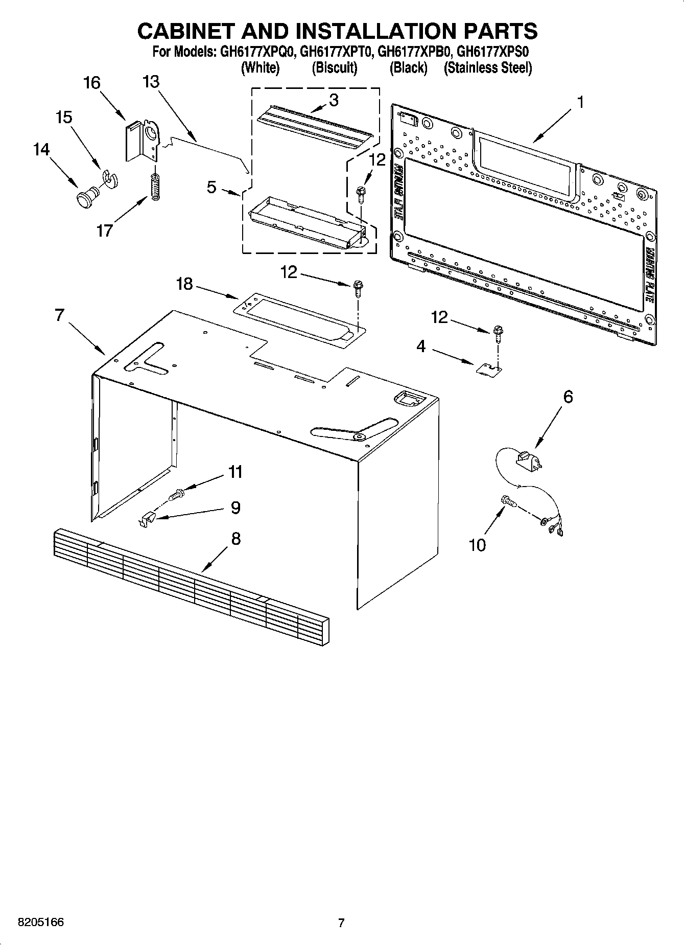 06 - CABINET AND INSTALLATION PARTS