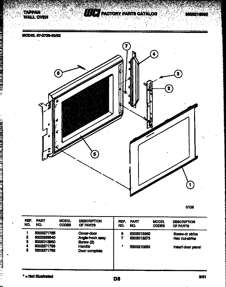 05 - UPPER OVEN DOOR PARTS