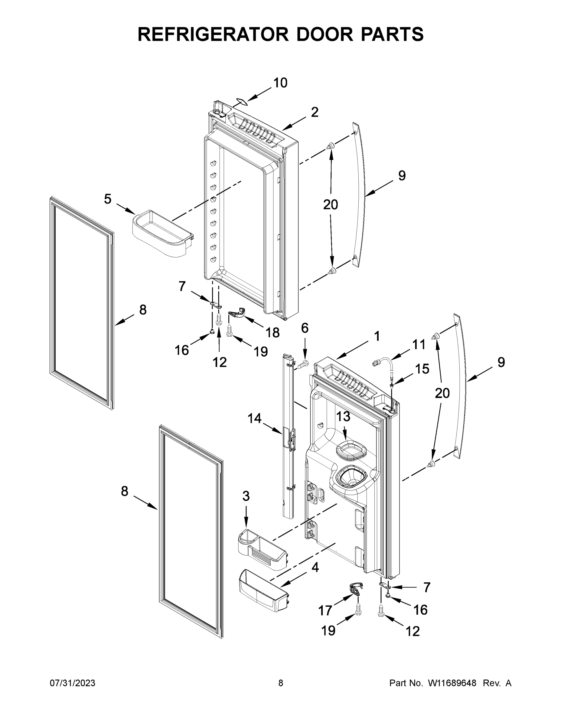 05 - REFRIGERATOR DOOR PARTS