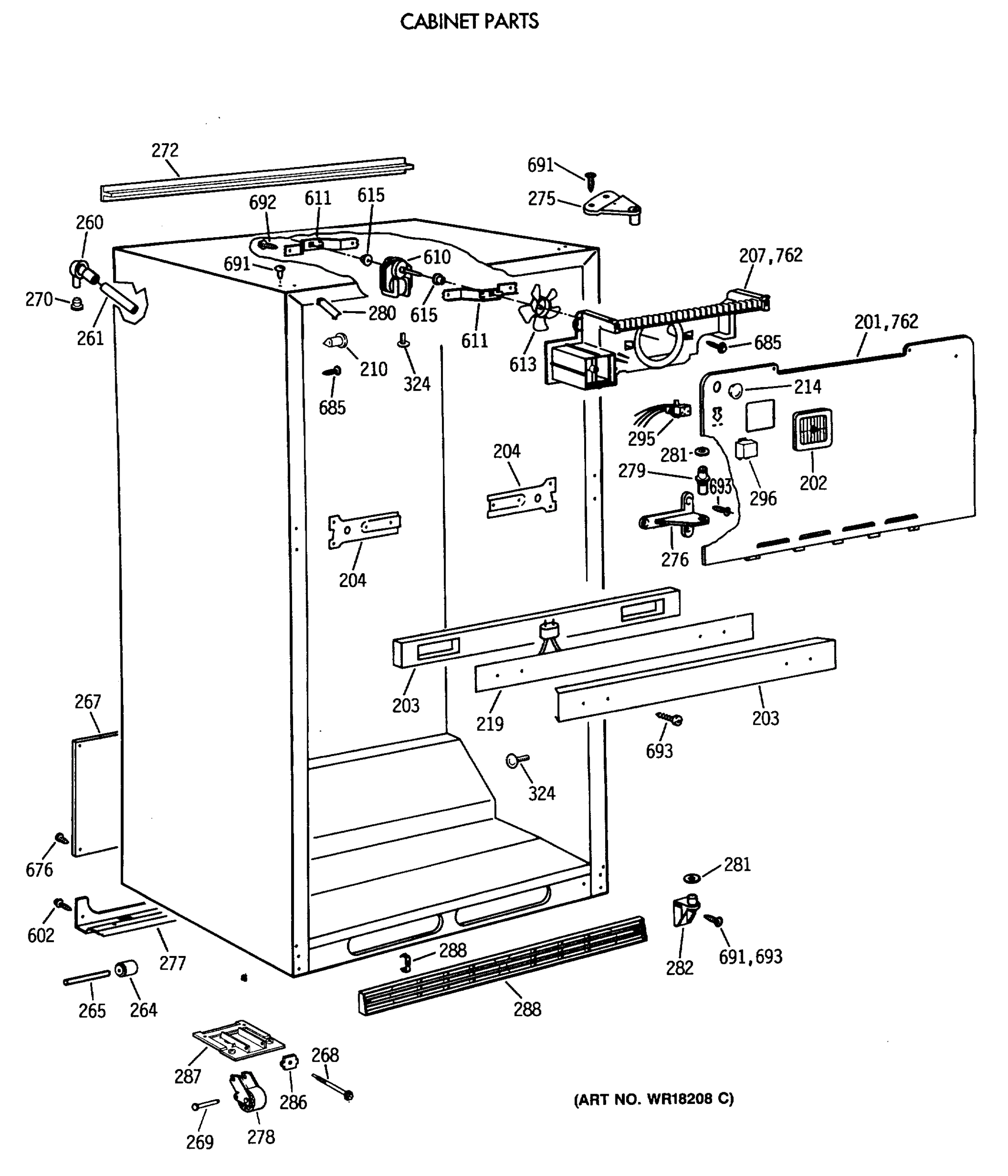 CABINET PARTS