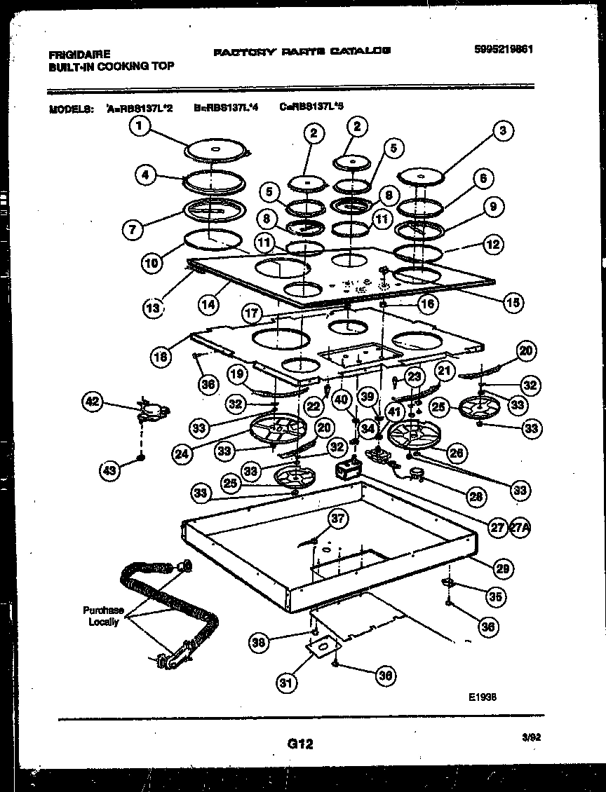 02 - COOKTOP PARTS