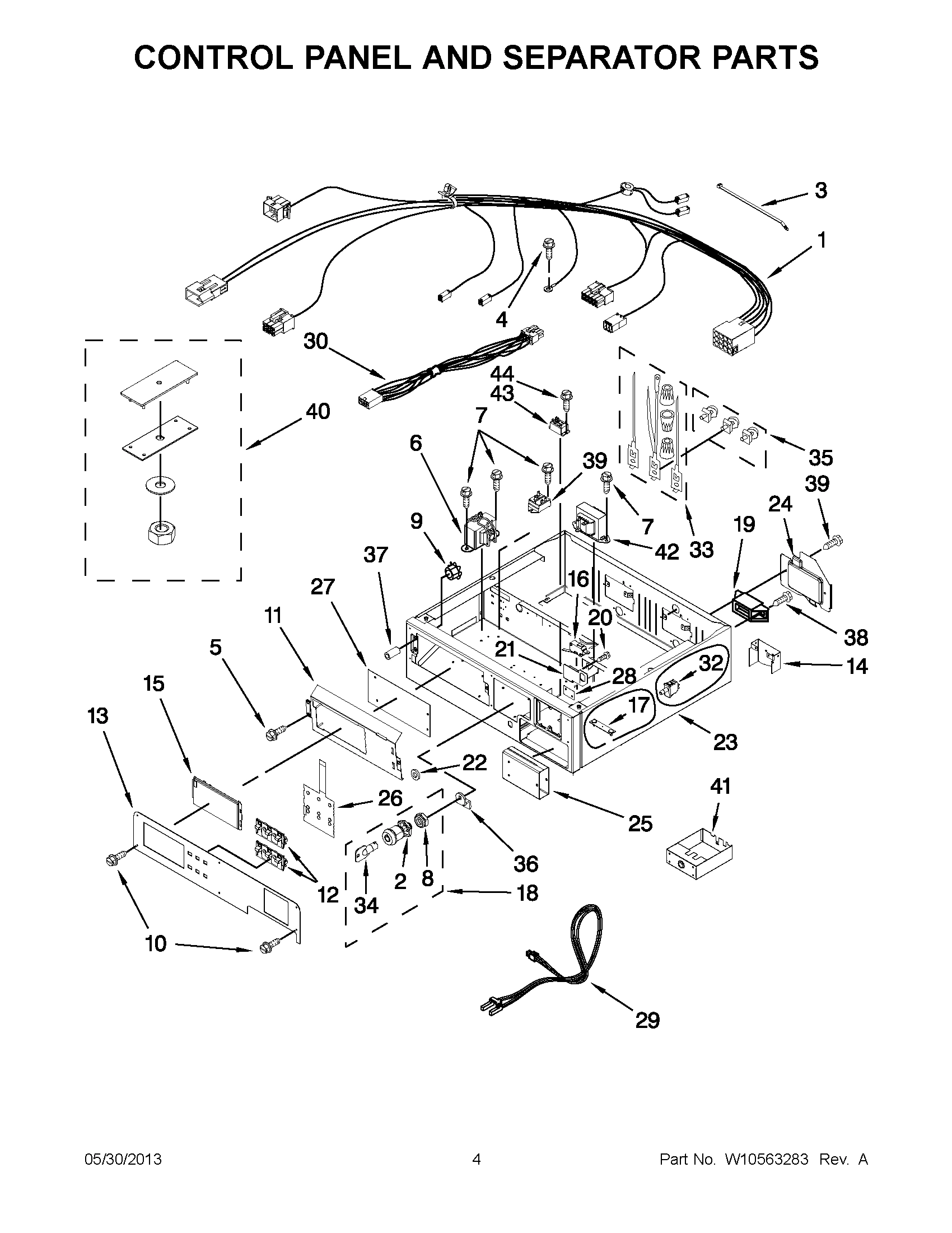 02 - CONTROL PANEL AND SEPARATOR PARTS