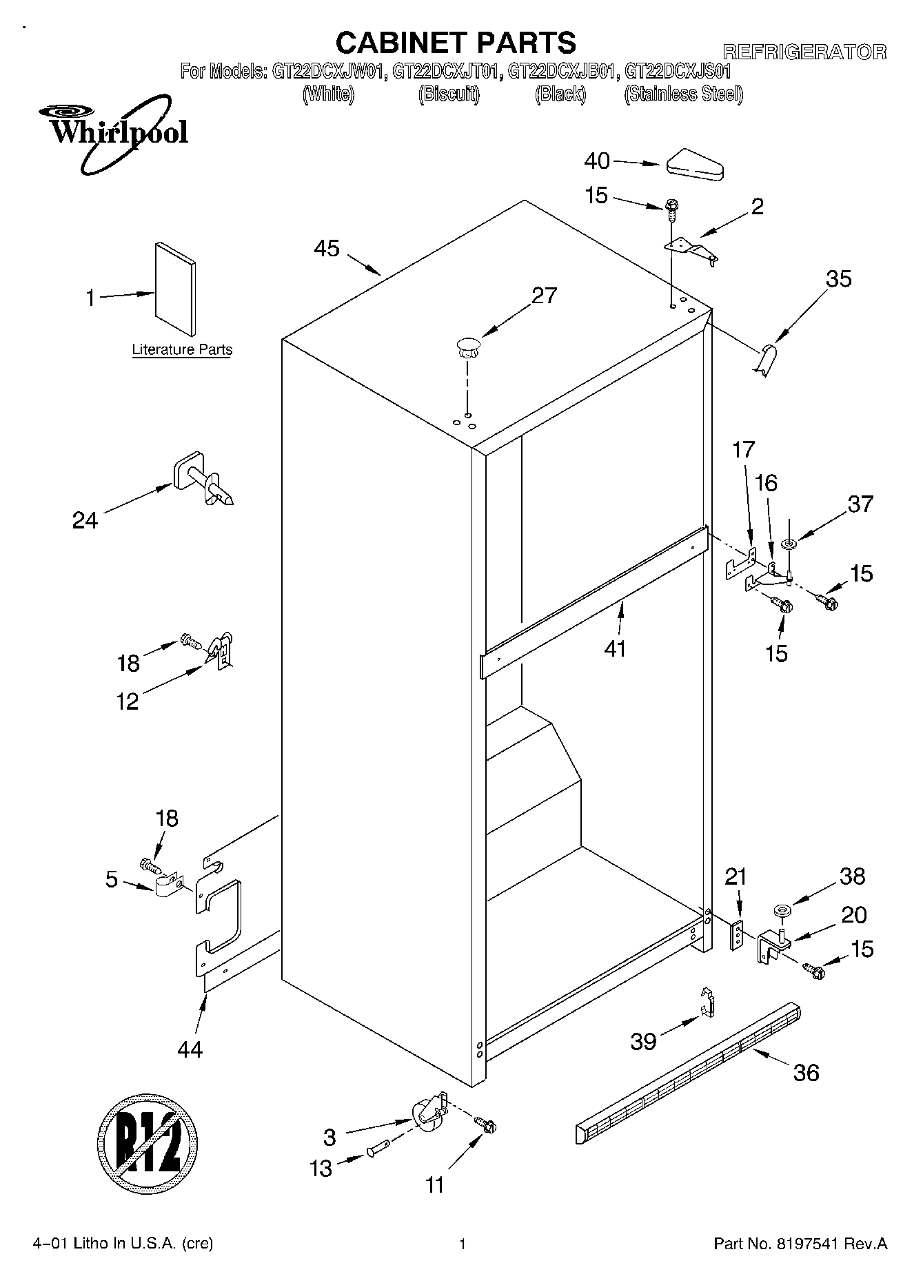 01 - CABINET, LITERATURE