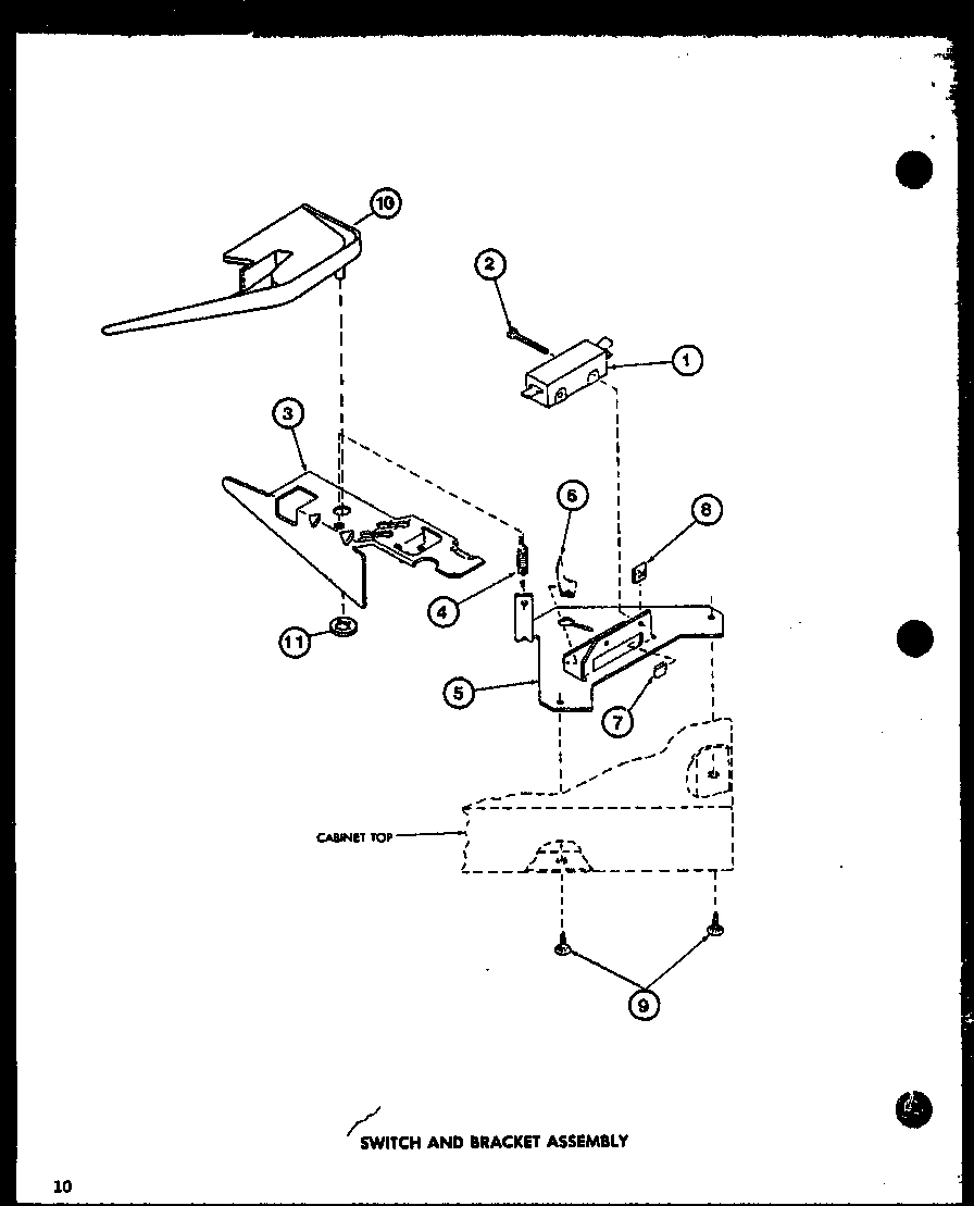 10 - SWITCH AND BRACKET ASSY