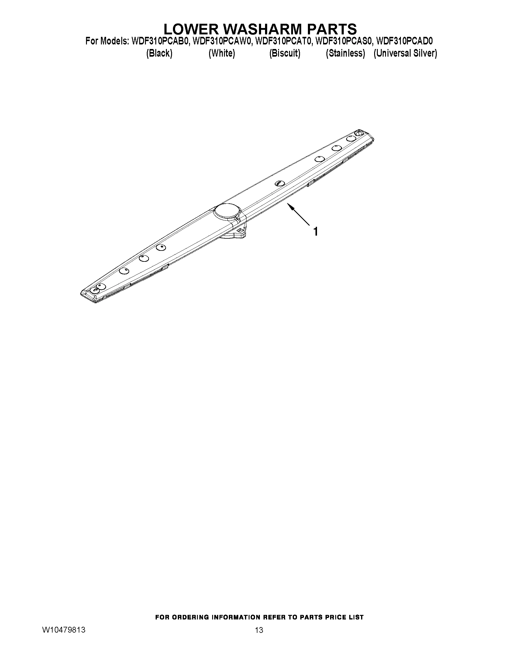 11 - LOWER WASHARM PARTS