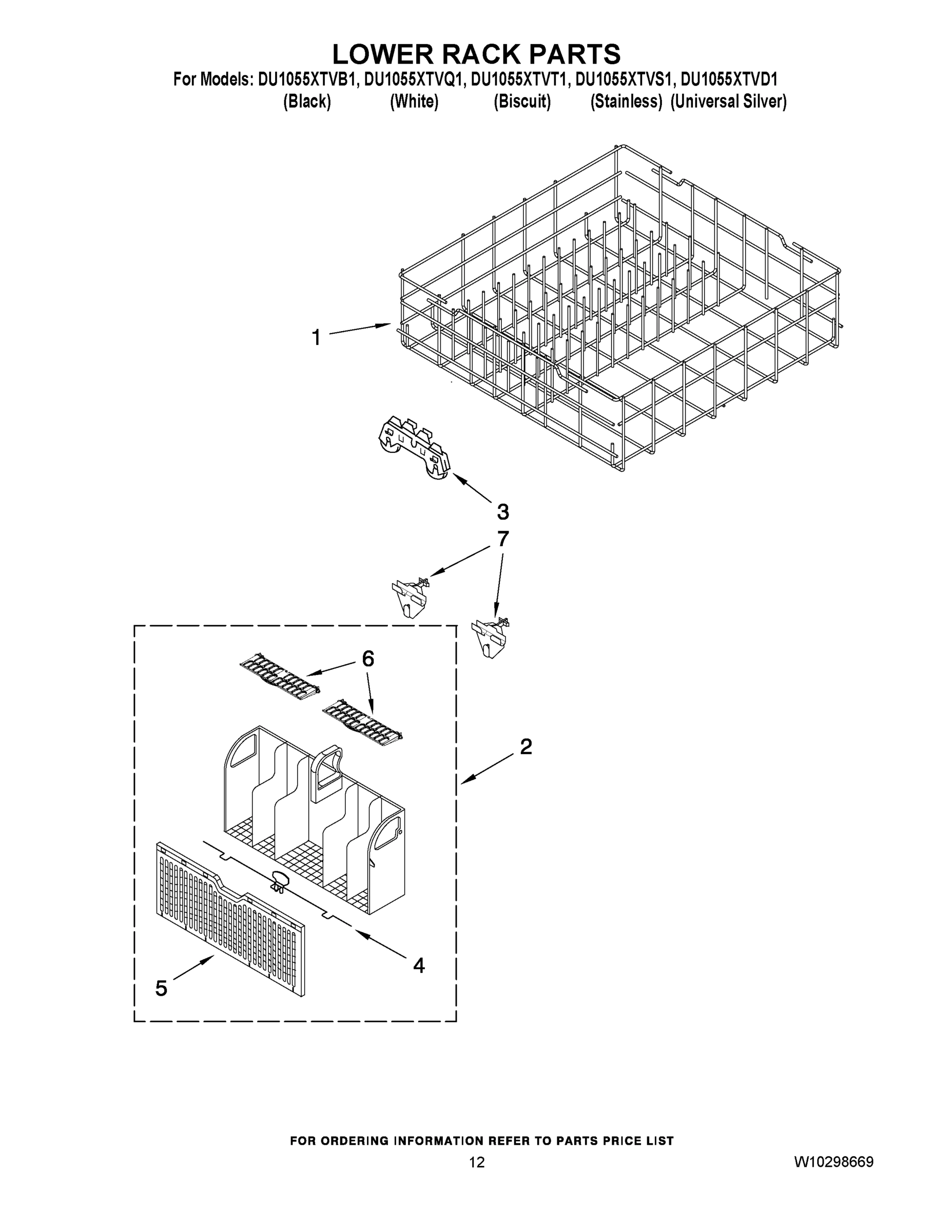 10 - LOWER RACK PARTS