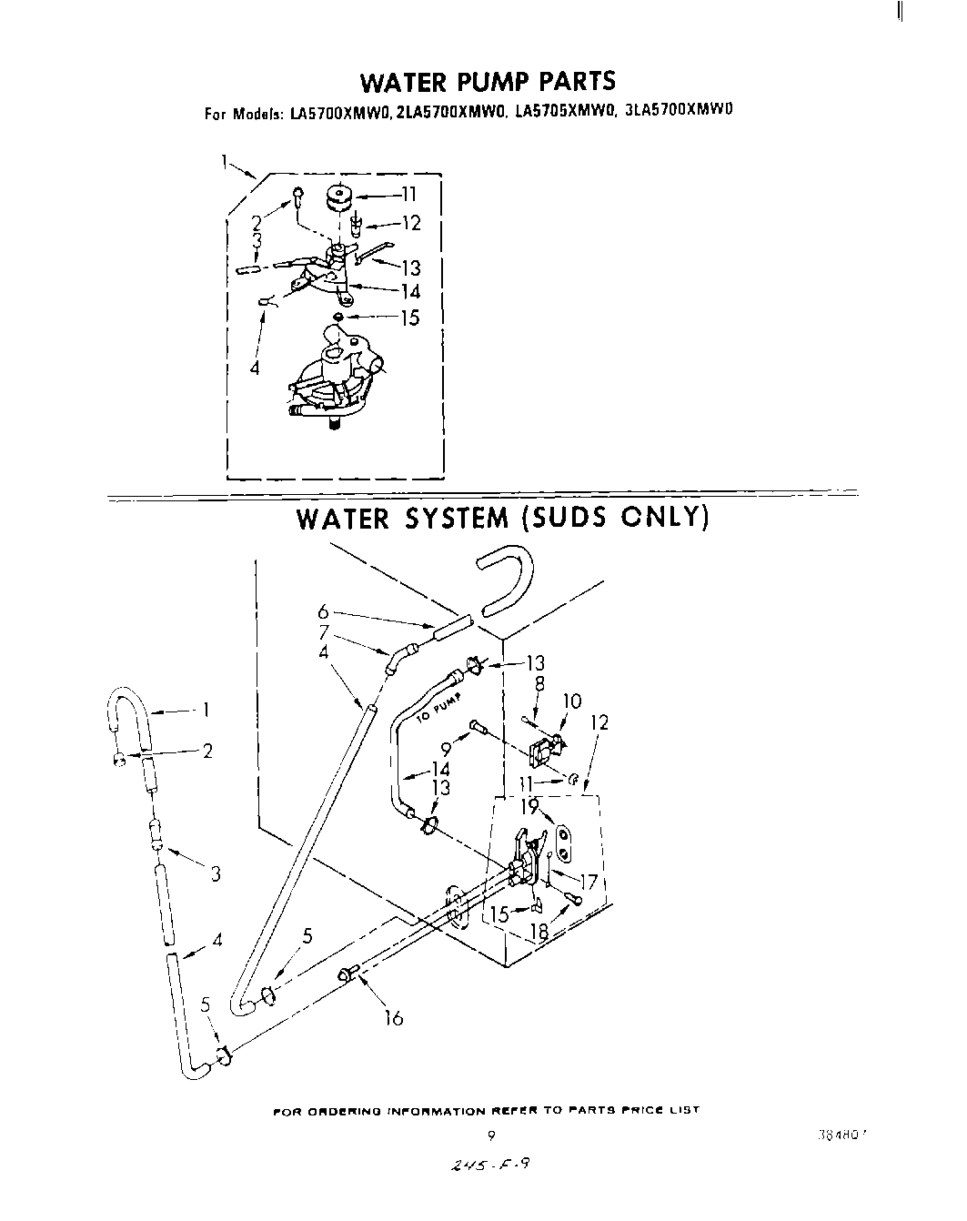 06 - WATER PUMP , WATER SYSTEM (SUDS ONLY)