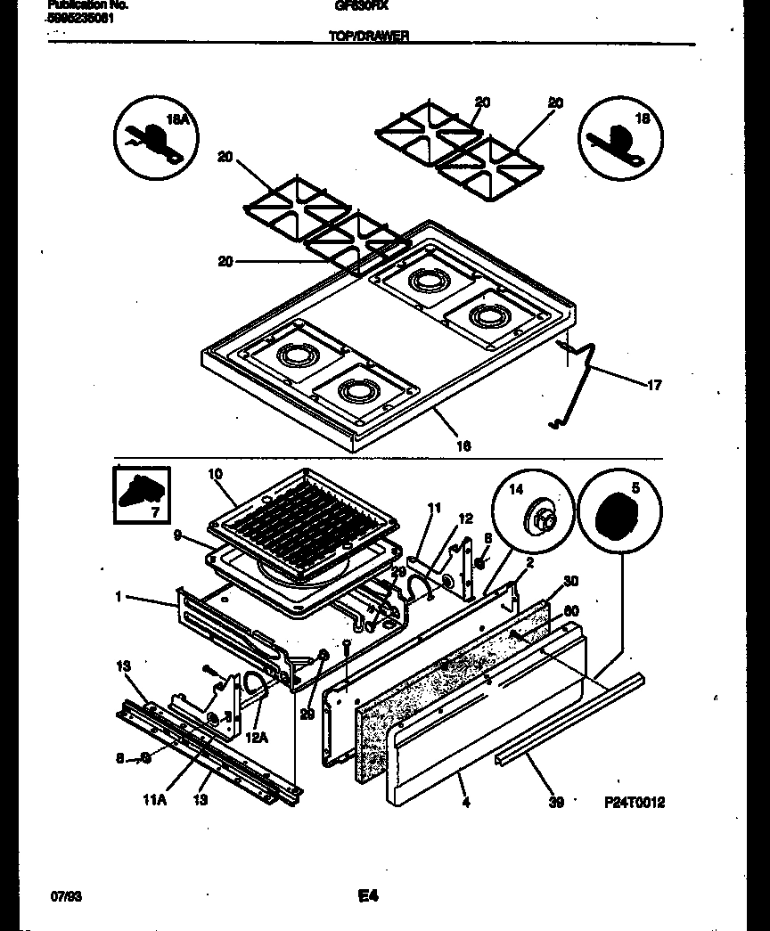 05 - COOKTOP AND BROILER DRAWER PARTS