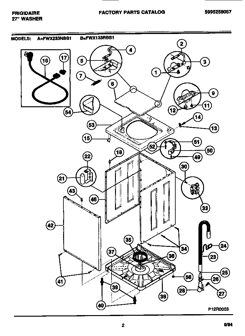 02 - CABINET, TOP PANEL, BASE
