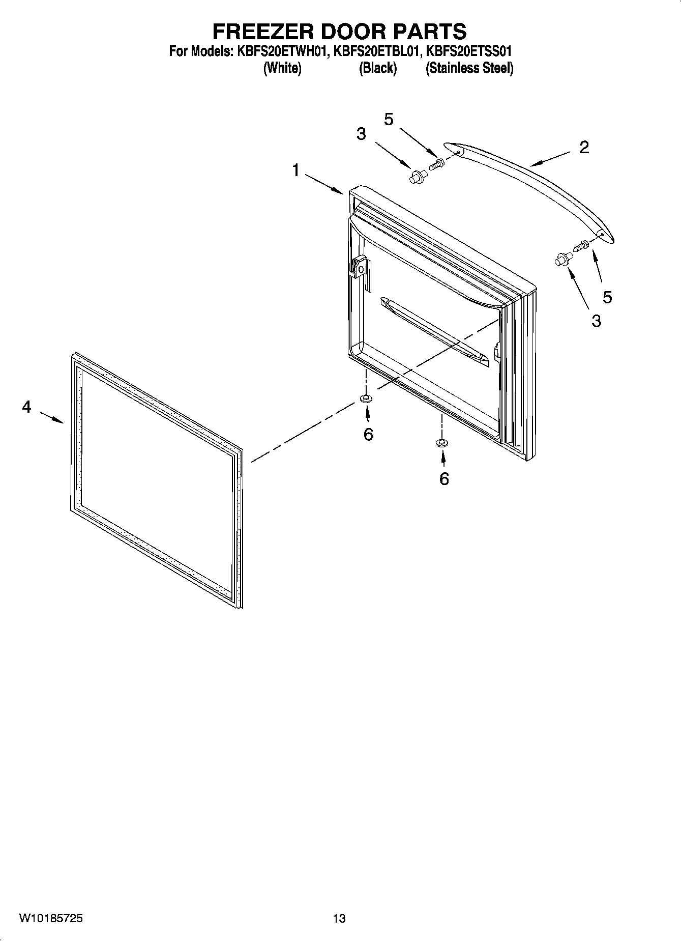 07 - FREEZER DOOR PARTS