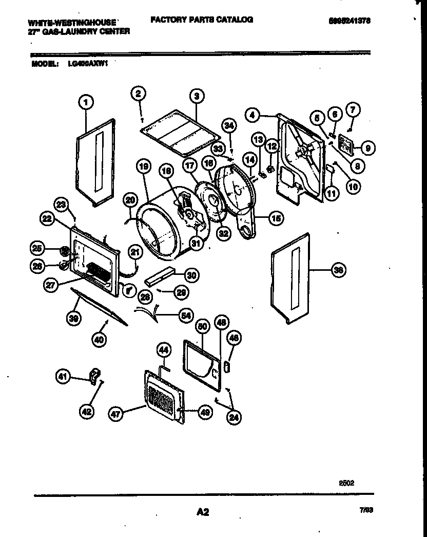 02 - CABINET AND COMPONENT PARTS