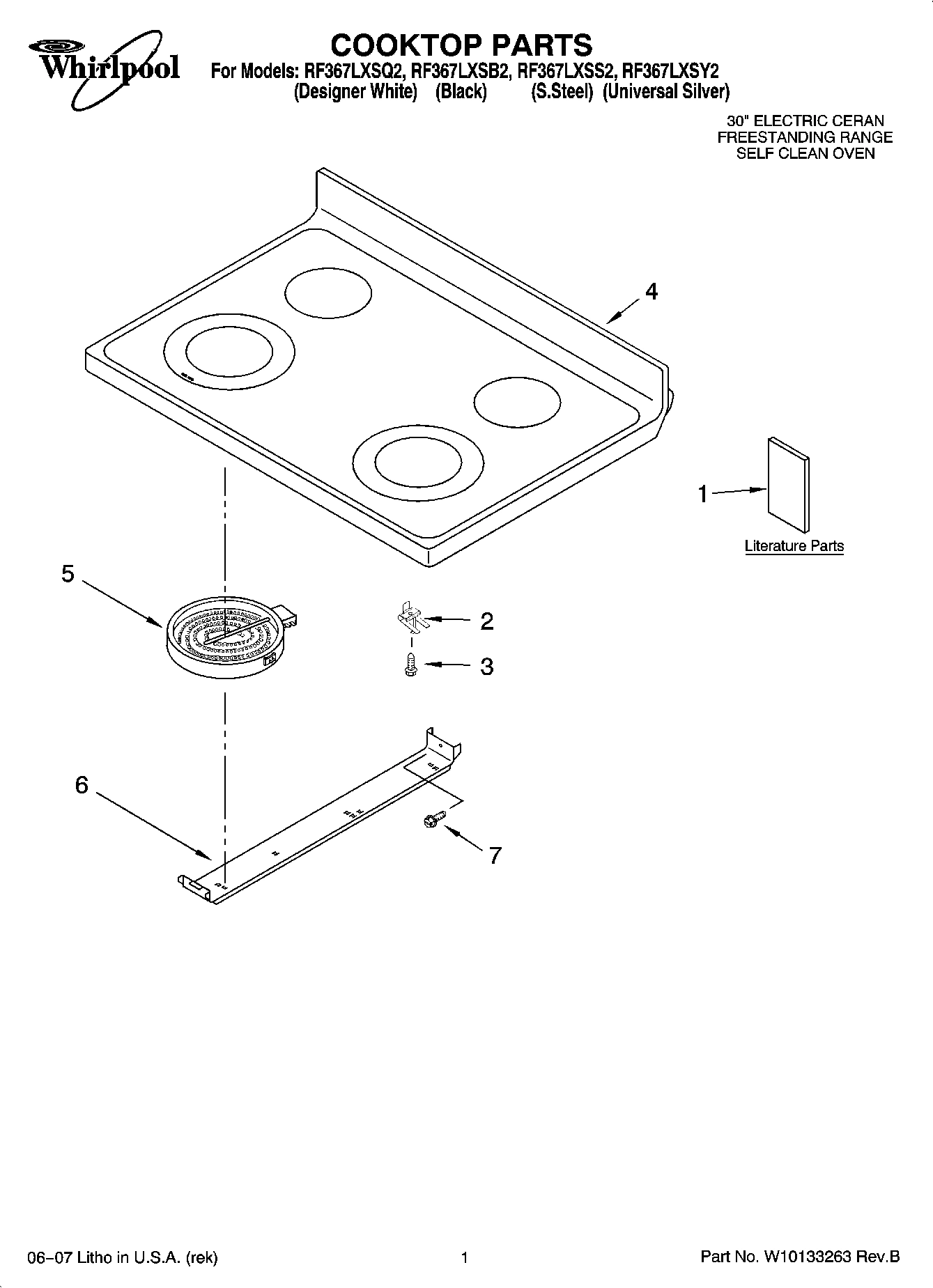 01 - COOKTOP PARTS