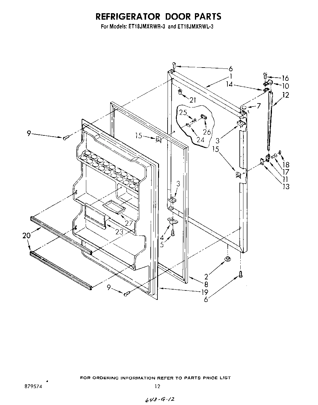 09 - REFRIGERATOR DOOR, NOT ILLUSTRATED