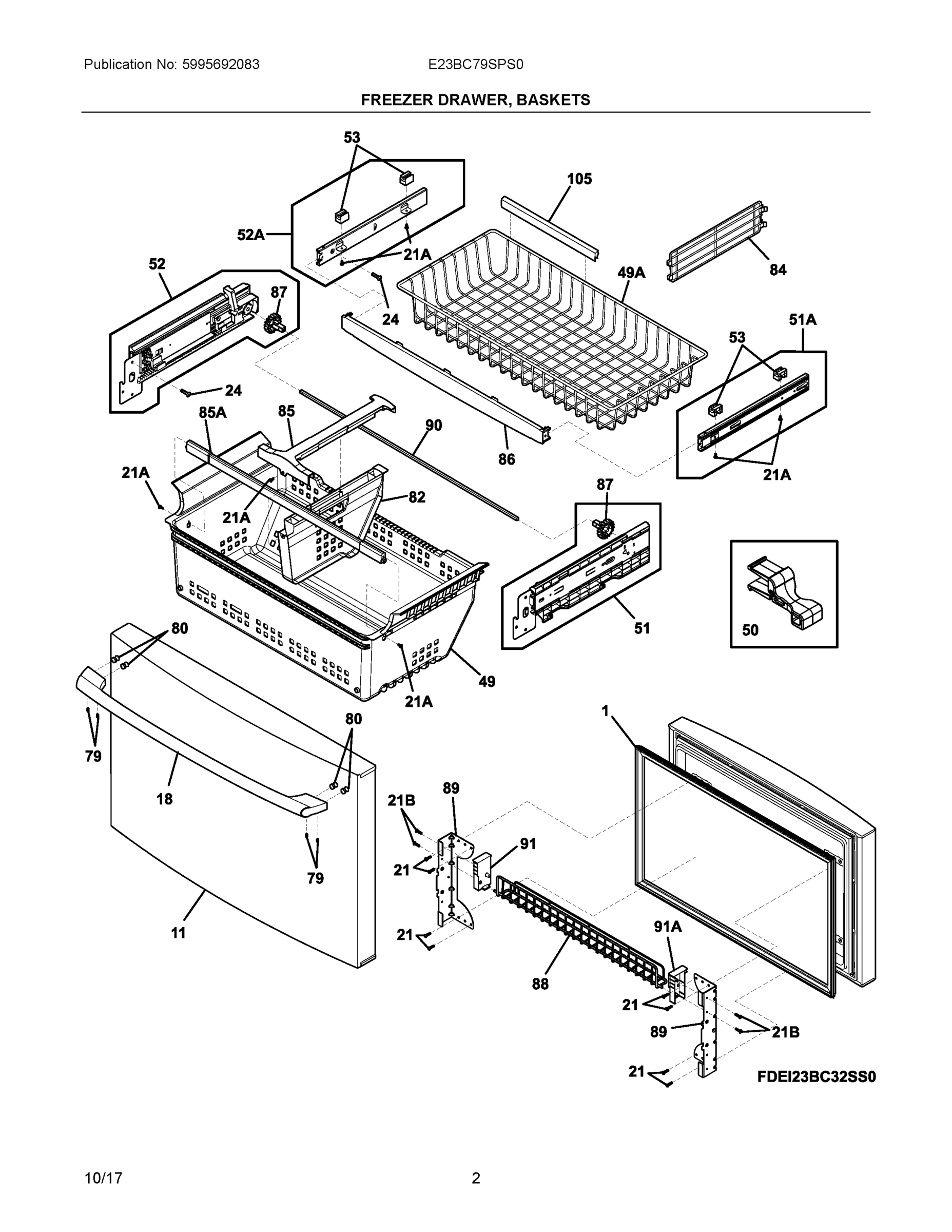 02 - FREEZER DRAWER, BASKETS