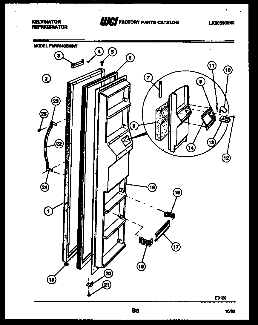 02 - FREEZER DOOR PARTS
