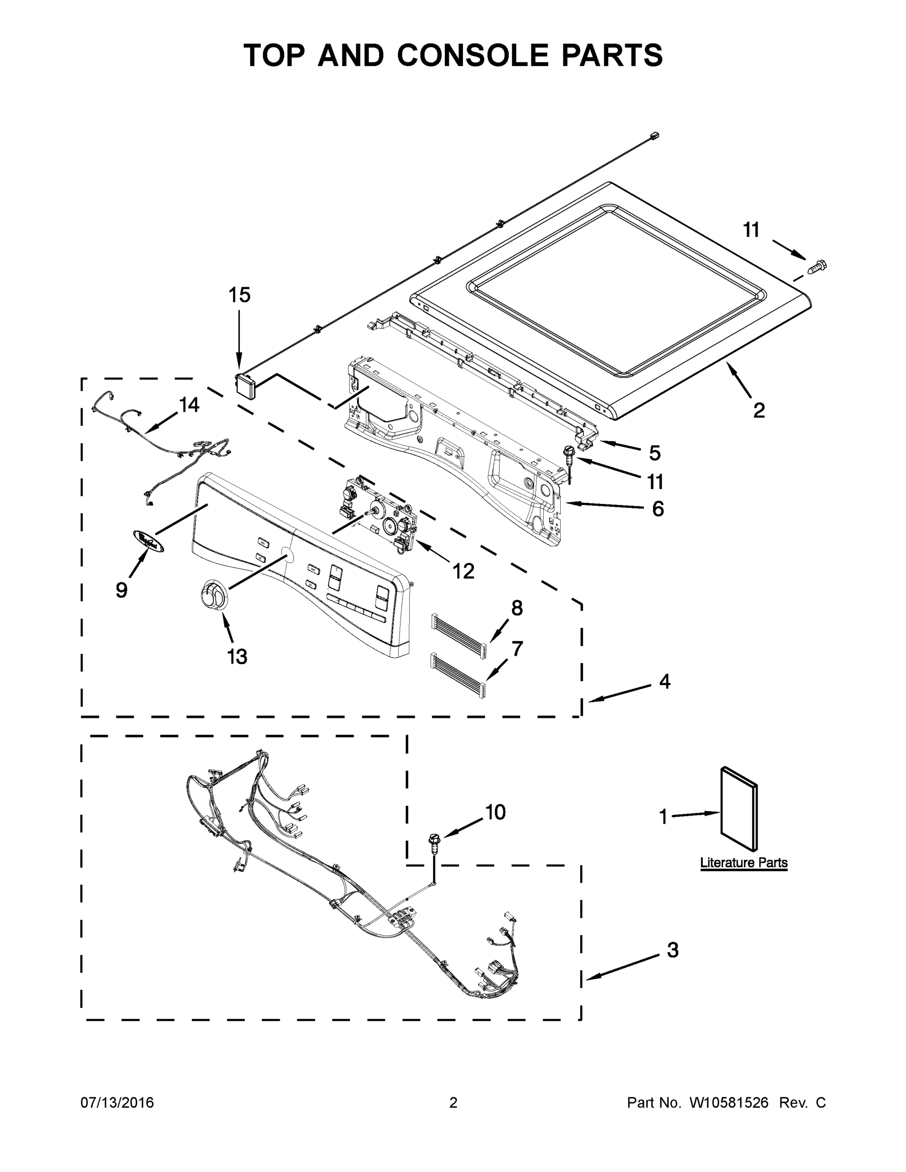 02 - TOP AND CONSOLE PARTS
