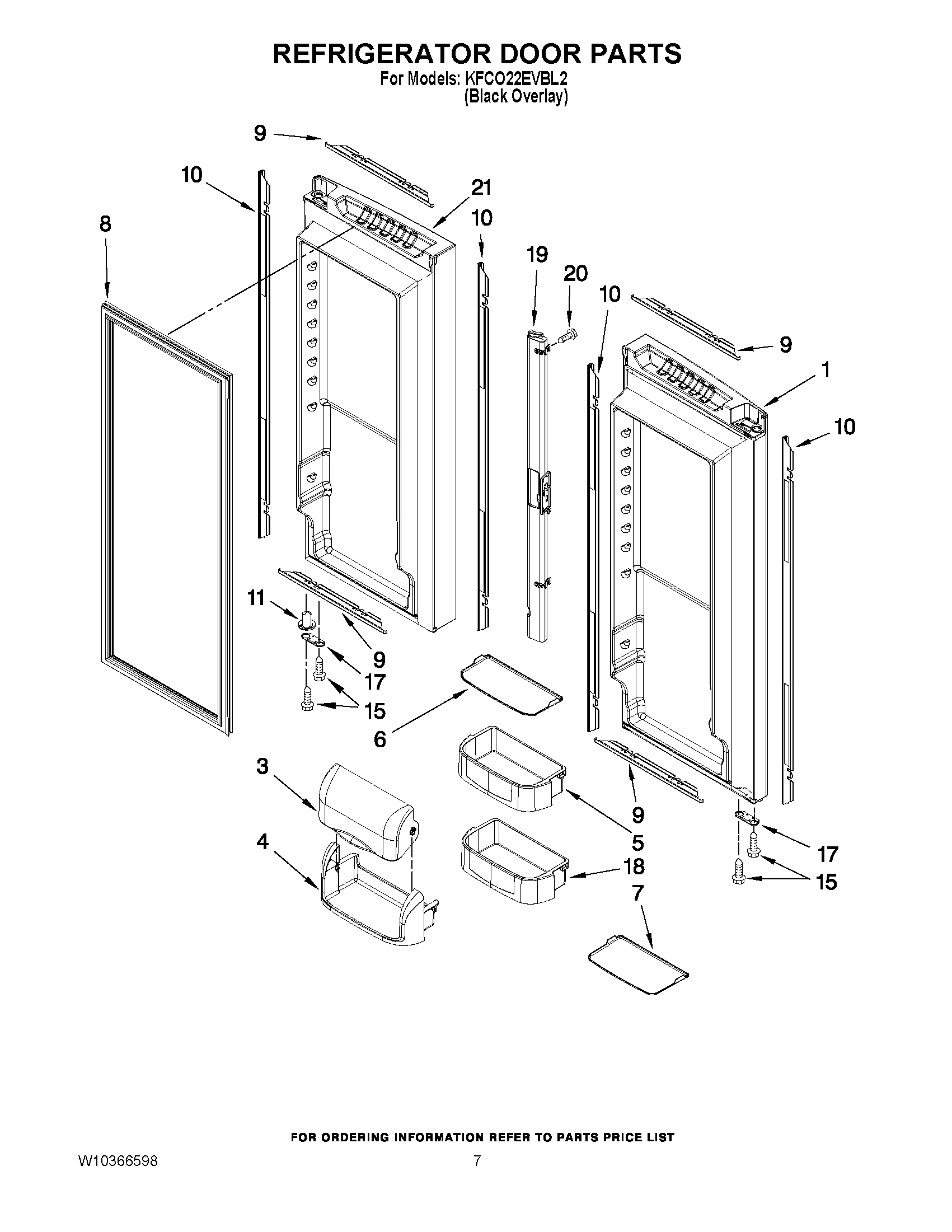 04 - REFRIGERATOR DOOR PARTS
