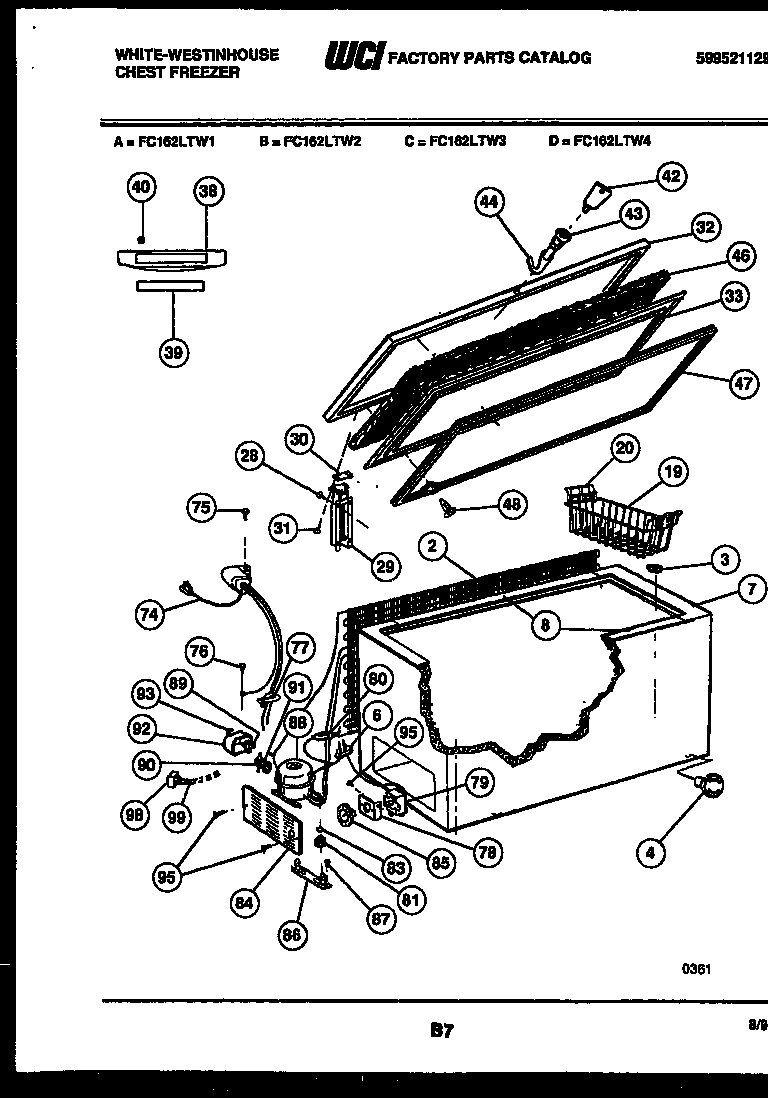 02 - CHEST FREEZER PARTS