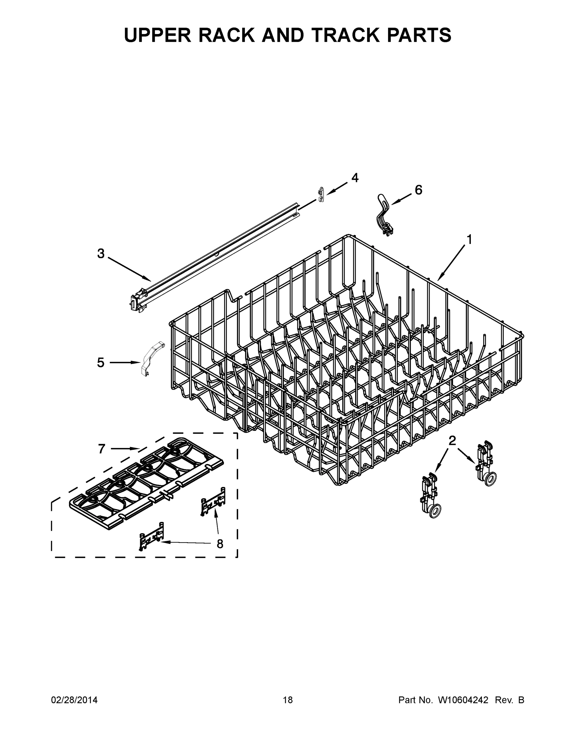 10 - UPPER RACK AND TRACK PARTS