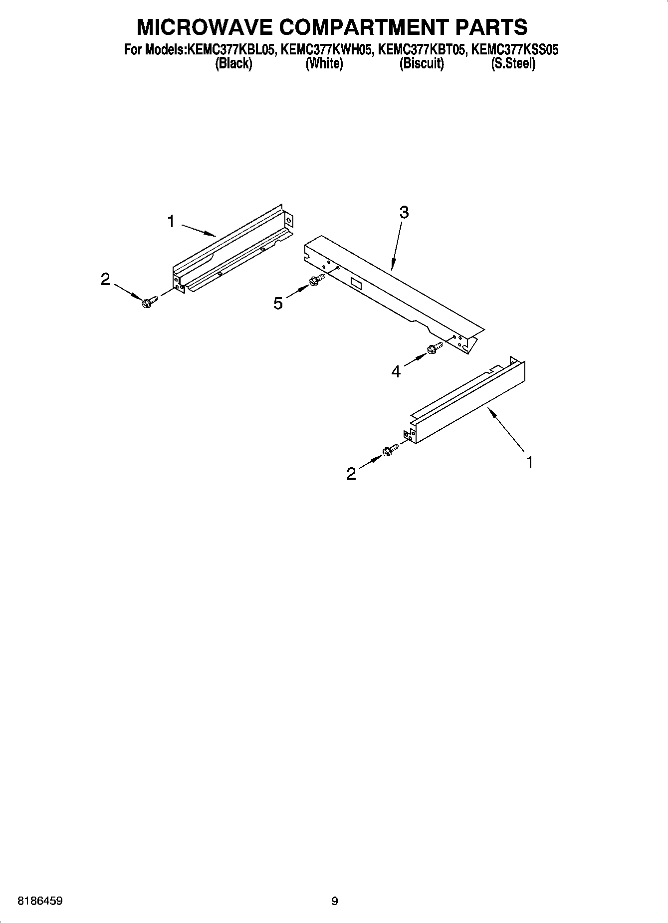 07 - MICROWAVE COMPARTMENT PARTS