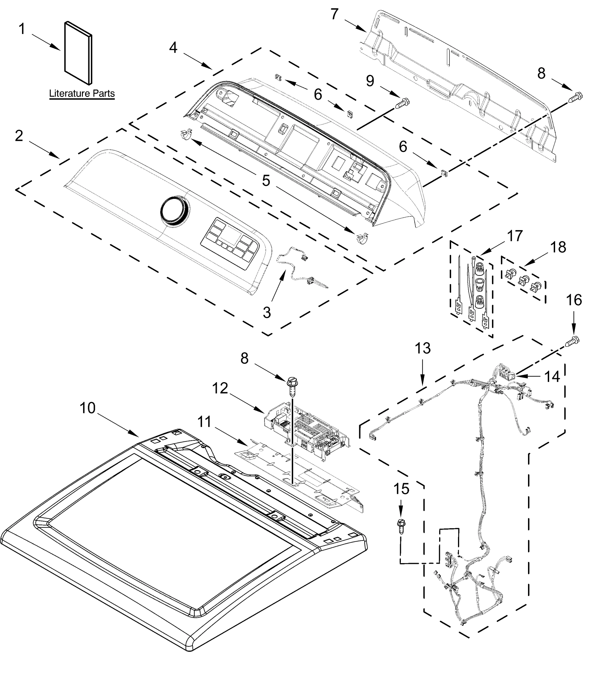 TOP AND CONSOLE PARTS