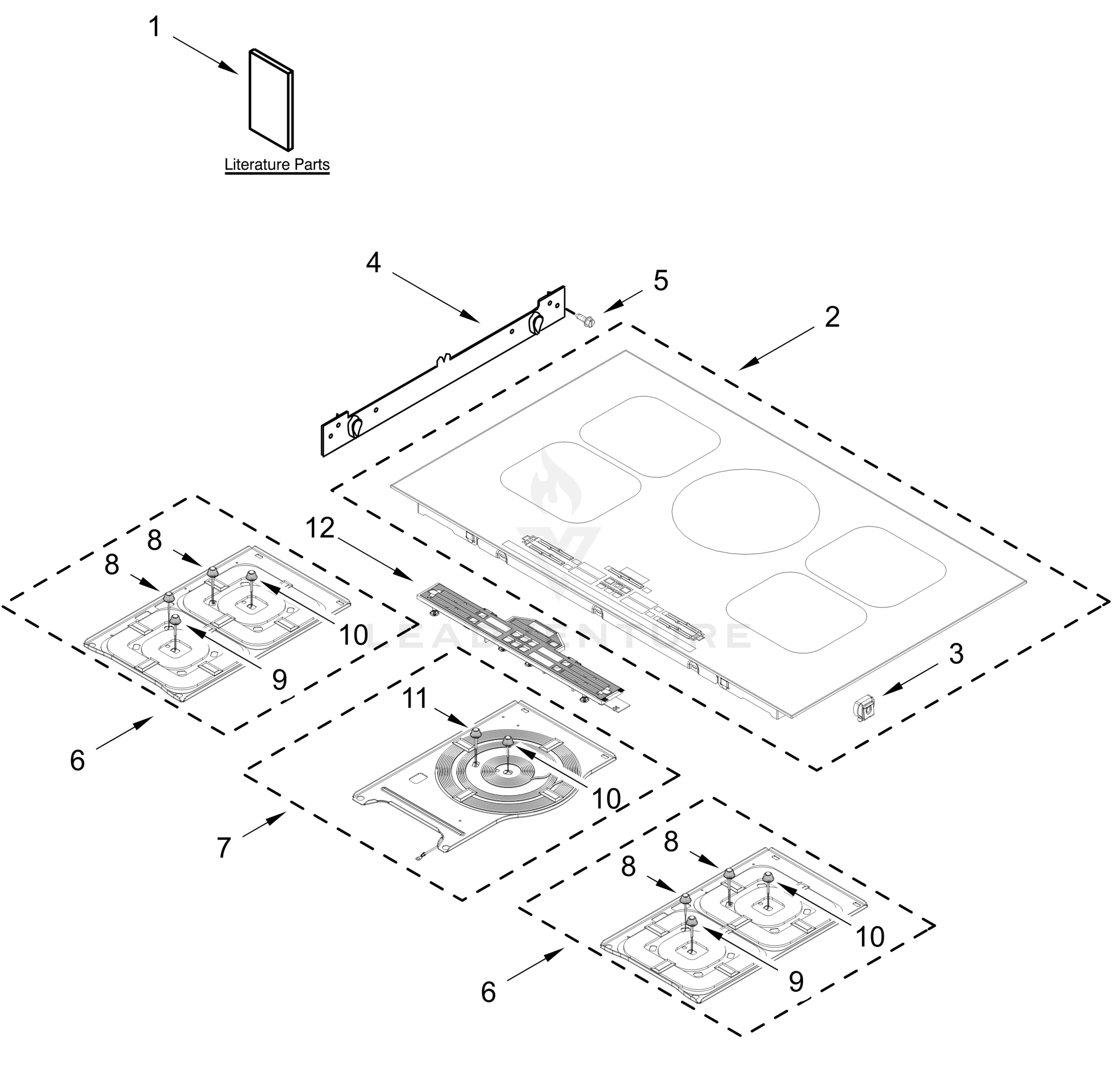 COOKTOP PARTS