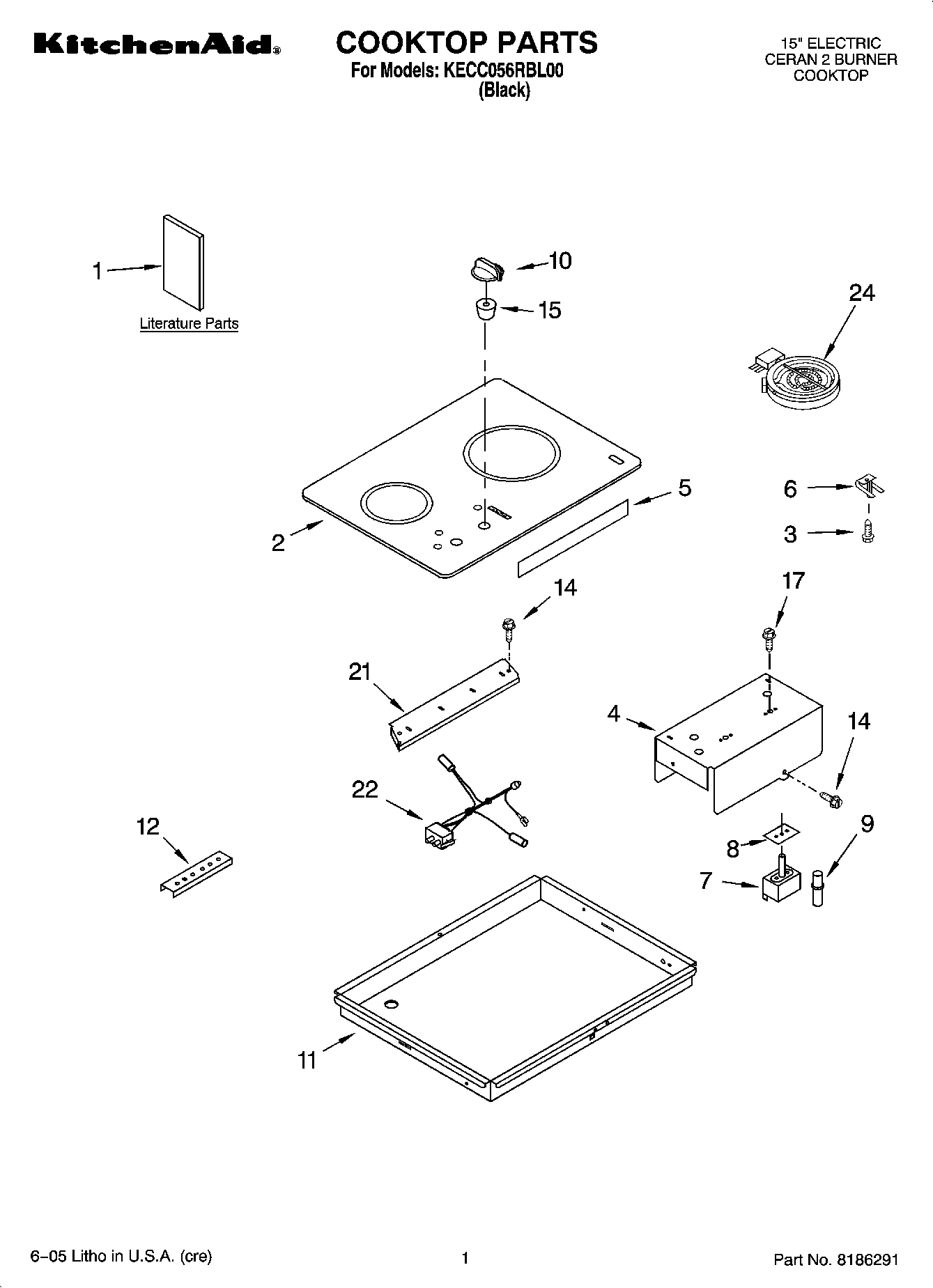 01 - COOKTOP PARTS, MISCELLANEOUS PARTS