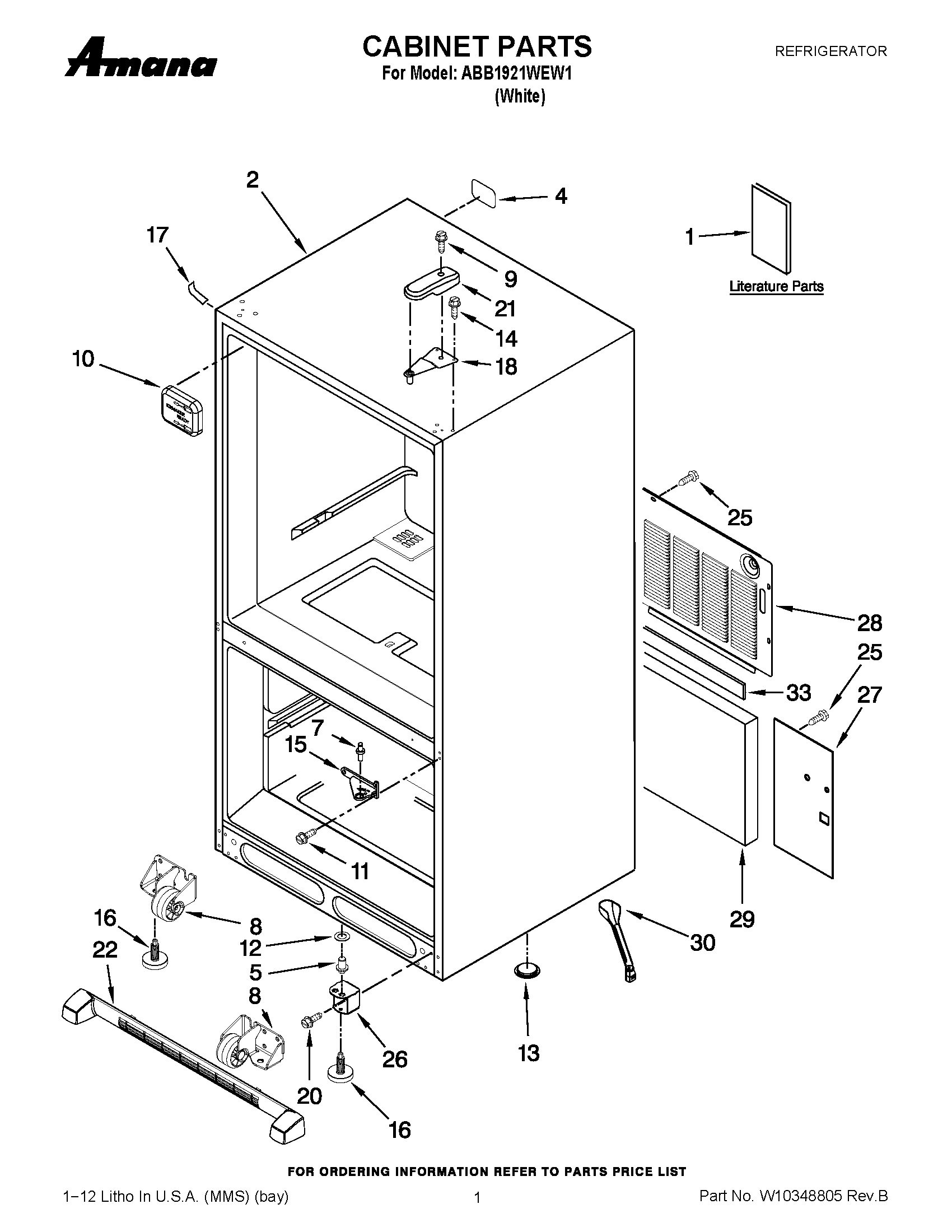 01 - CABINET PARTS