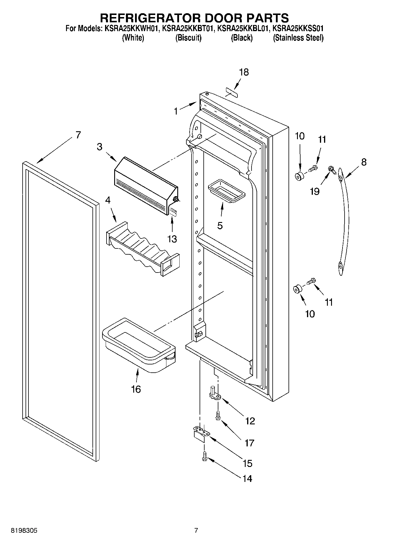 05 - REFRIGERATOR DOOR PARTS