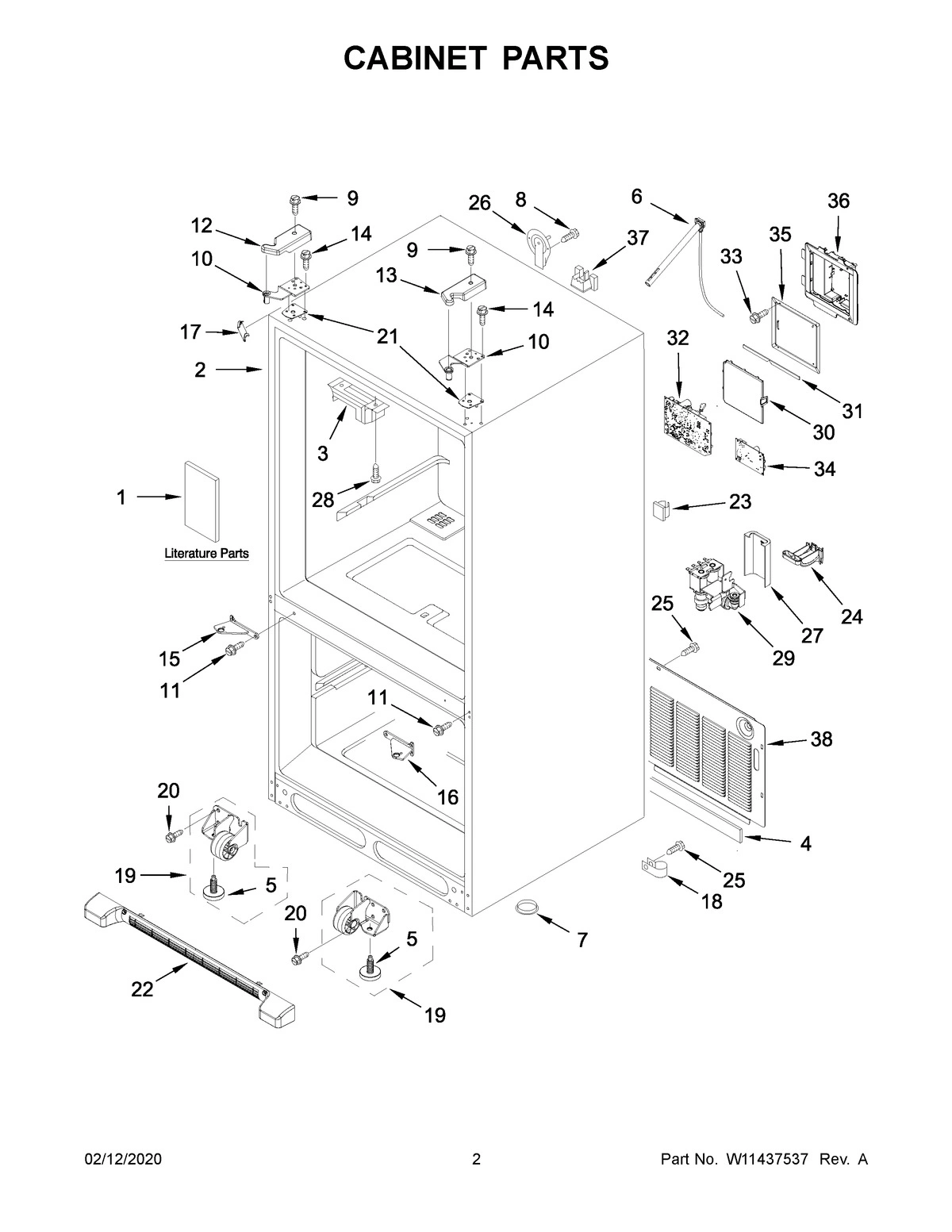 02 - CABINET PARTS