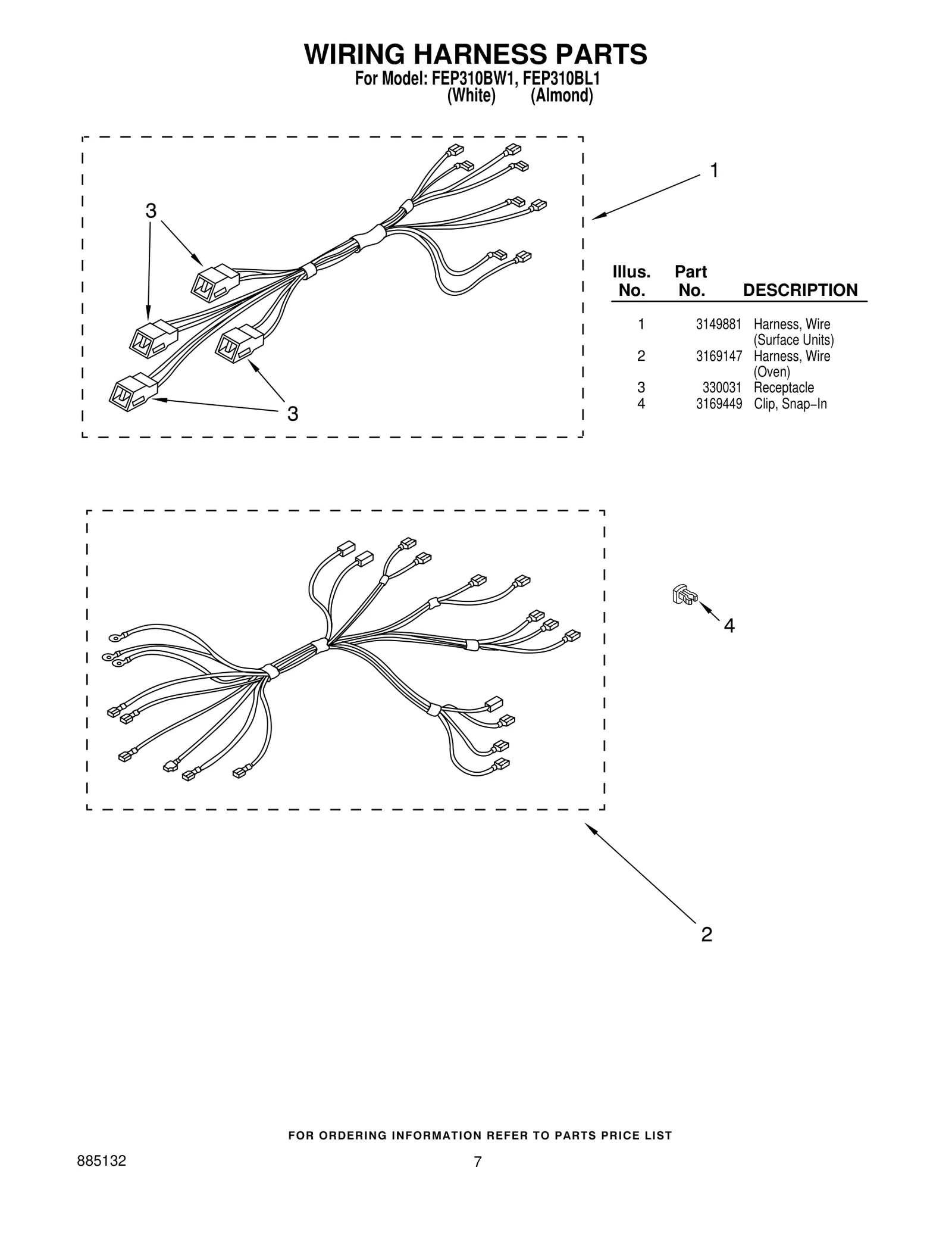 WIRING HARNESS PARTS