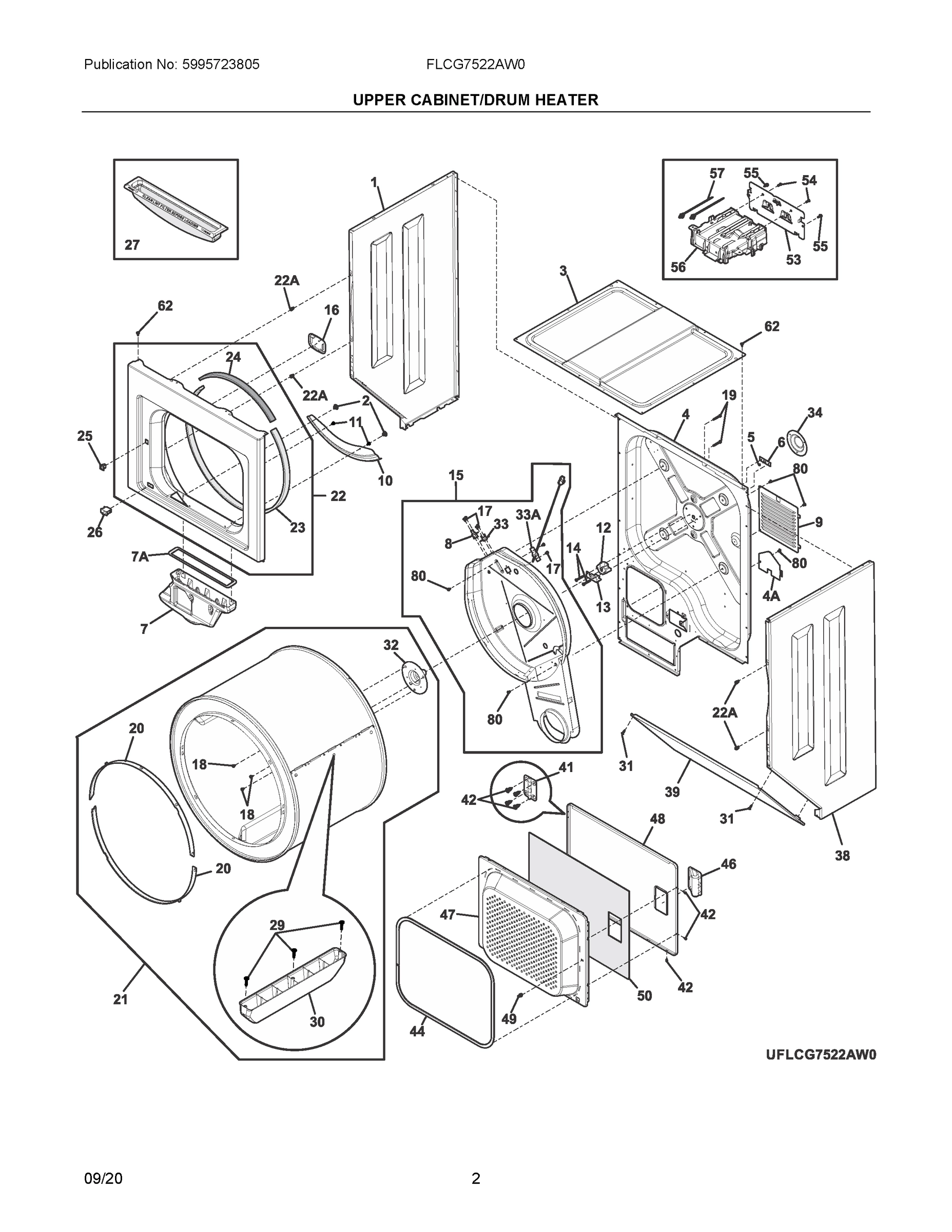 02 - UPPER CABINET/DRUM HEATER