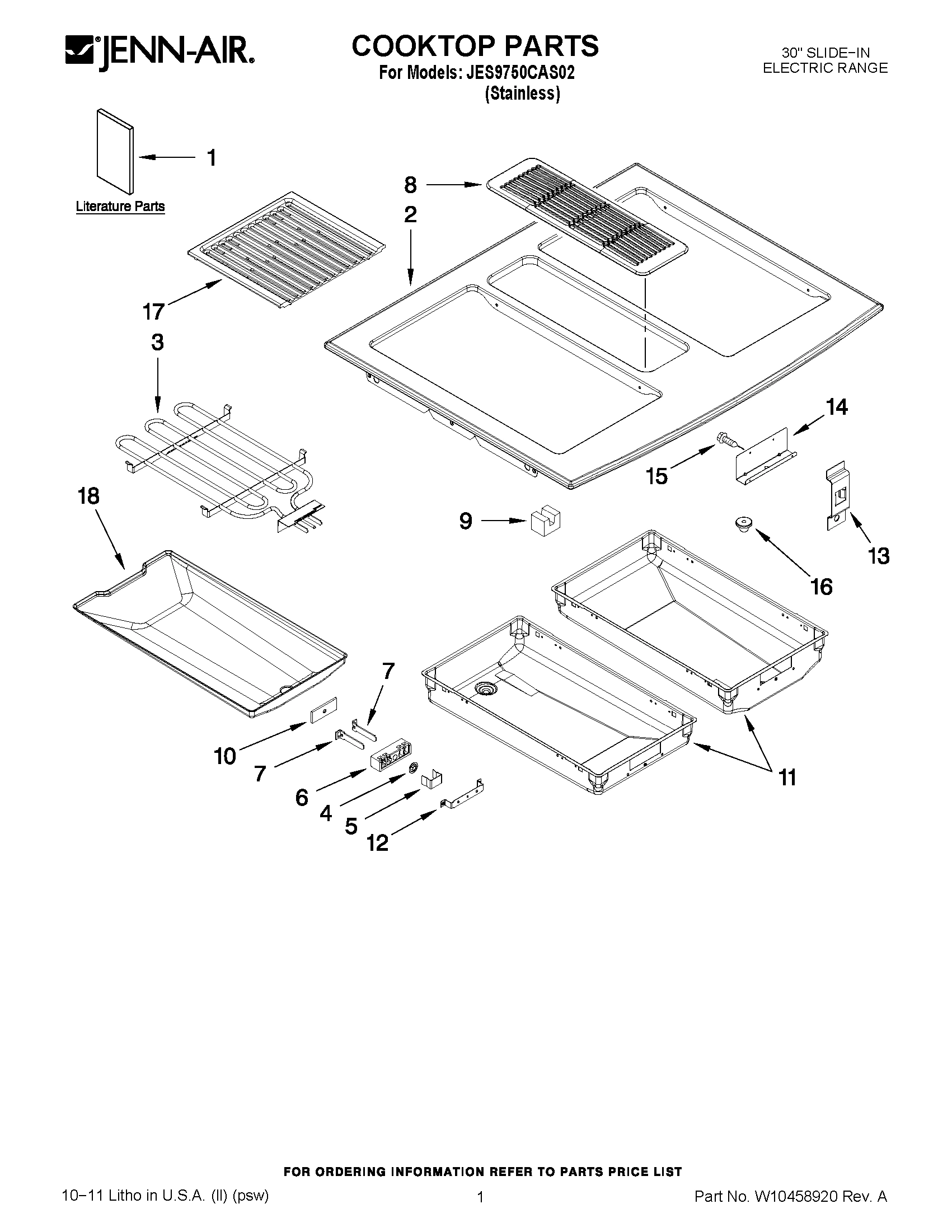 01 - COOKTOP PARTS