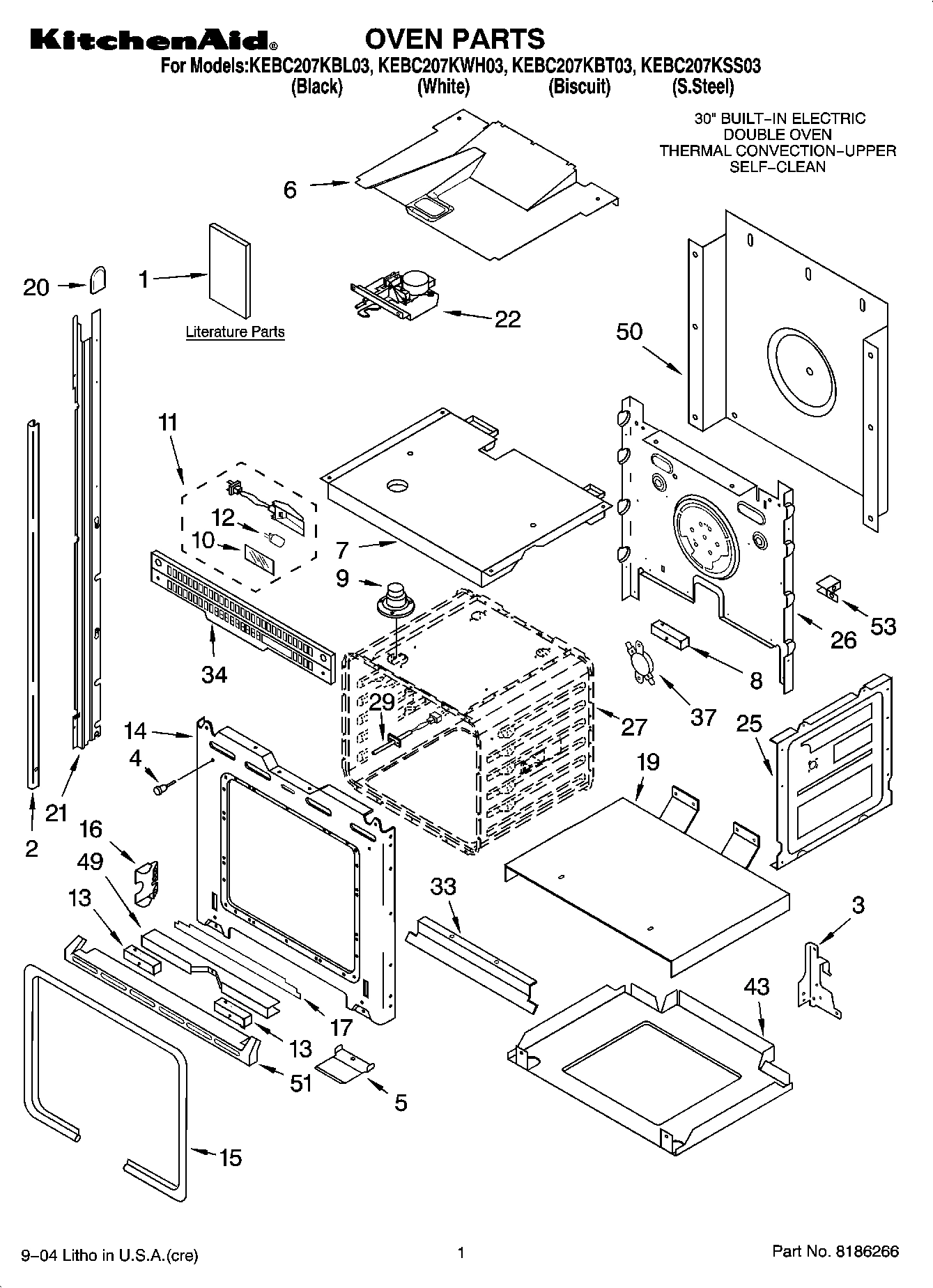 01 - OVEN PARTS