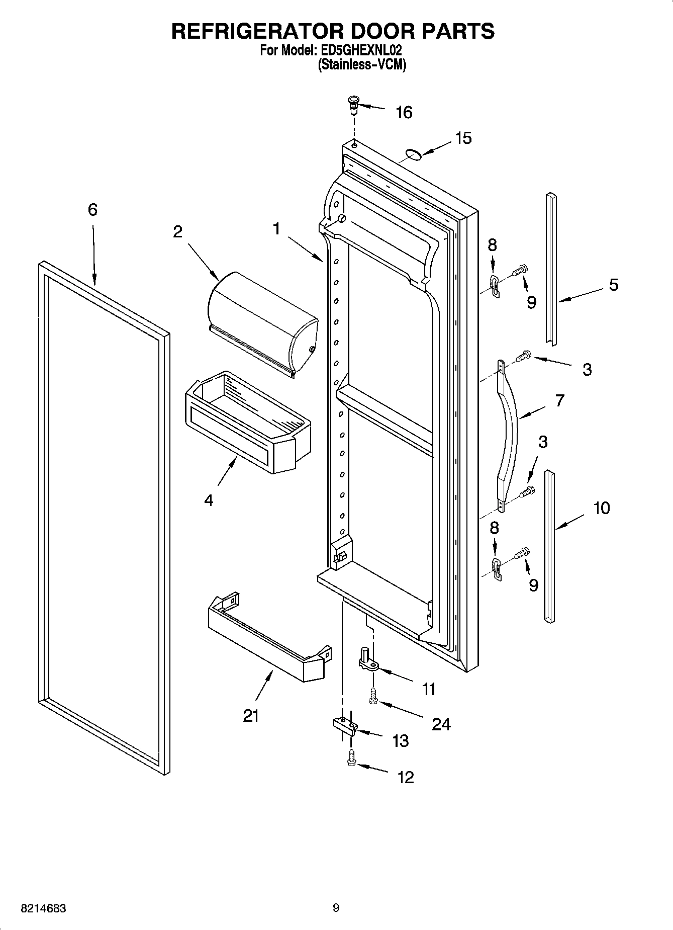 06 - REFRIGERATOR DOOR PARTS
