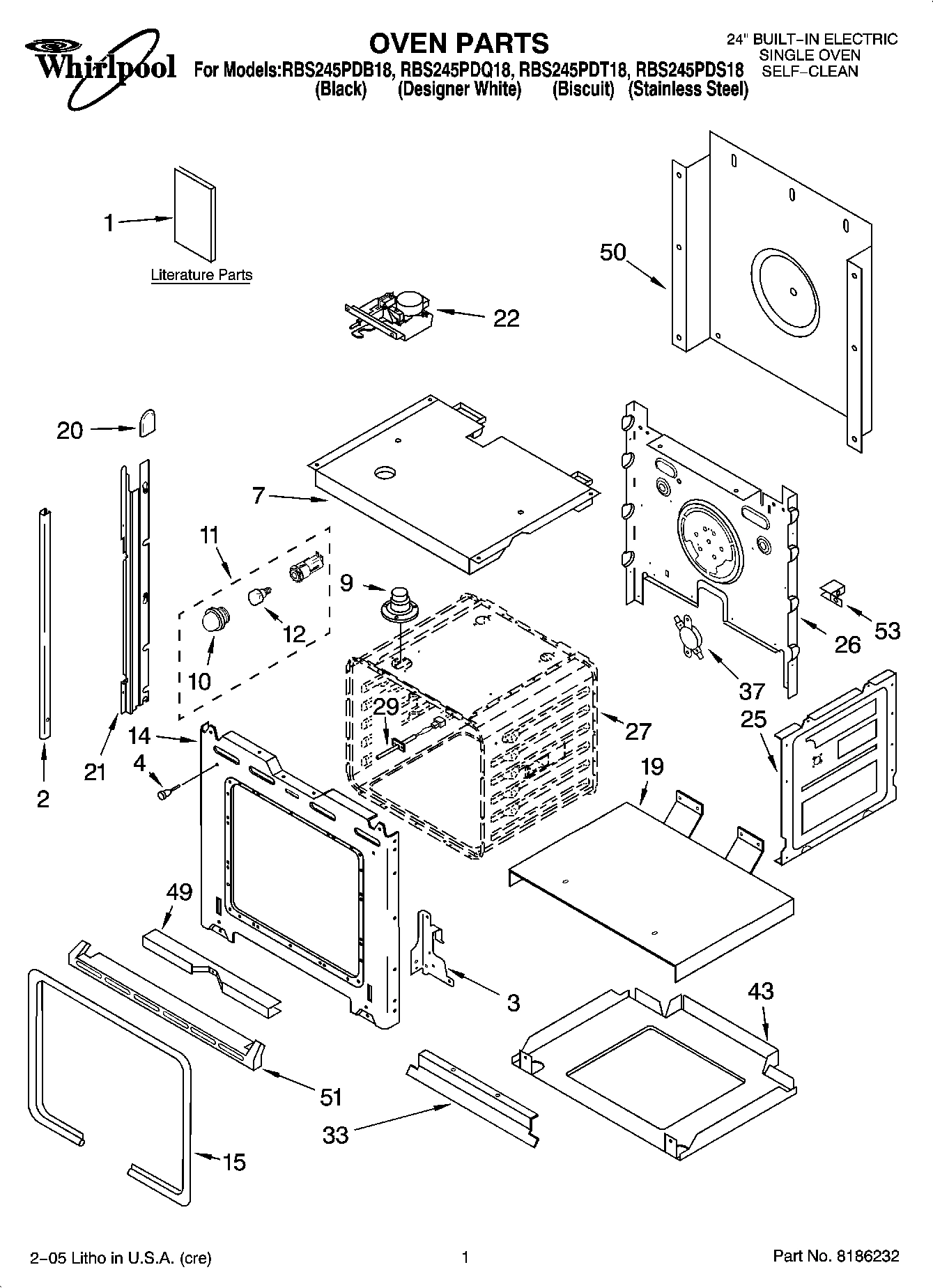 01 - OVEN PARTS