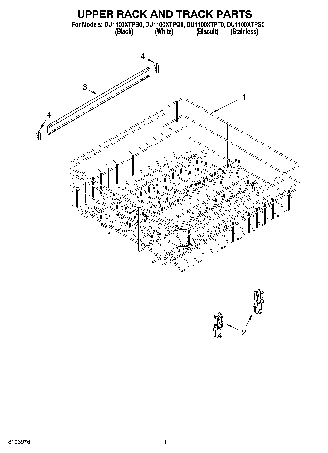 09 - UPPER RACK AND TRACK PARTS