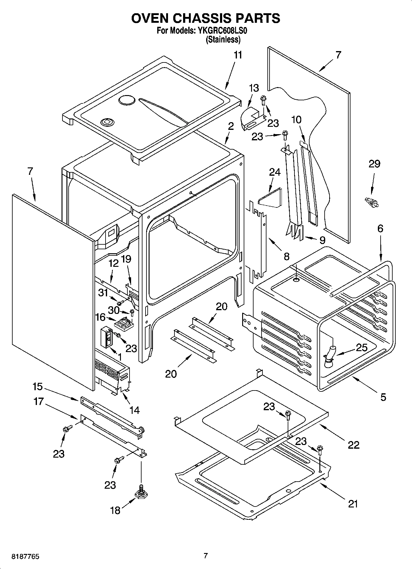 05 - OVEN CHASSIS PARTS