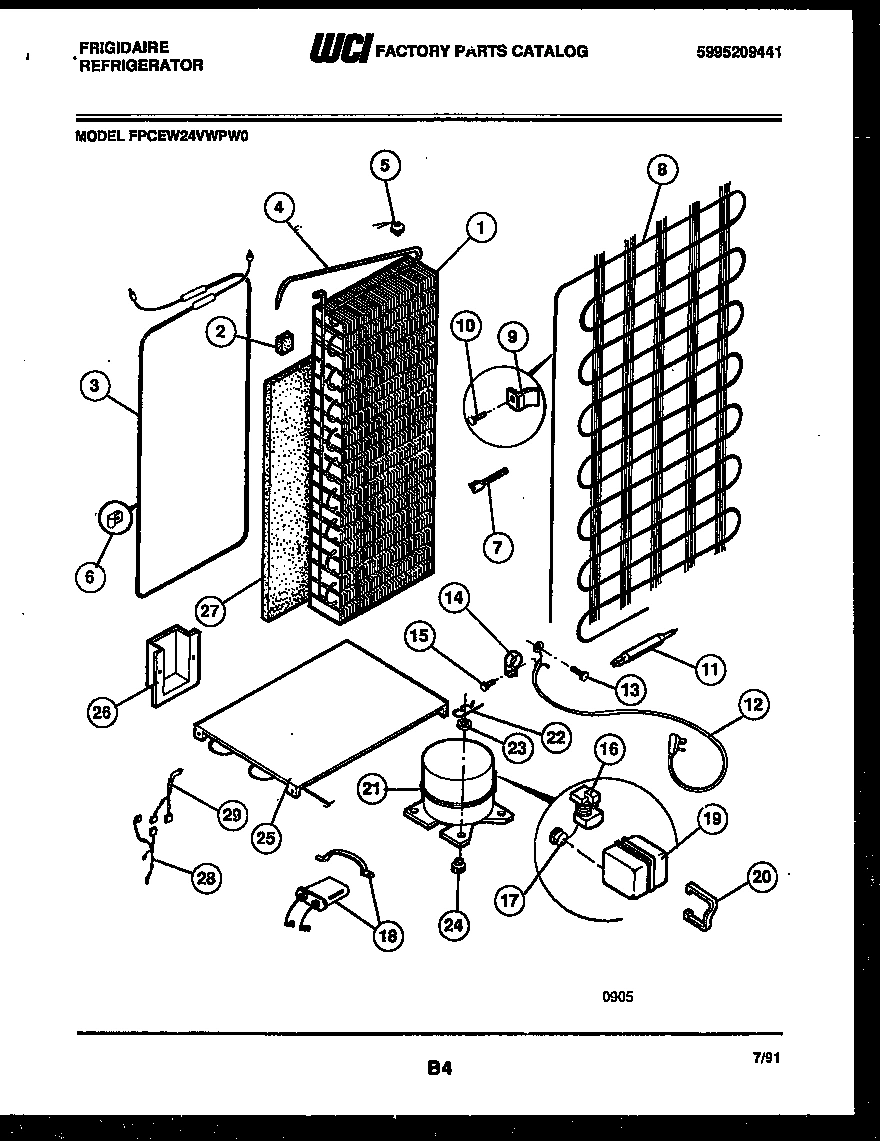10 - SYSTEM AND AUTOMATIC DEFROST PARTS