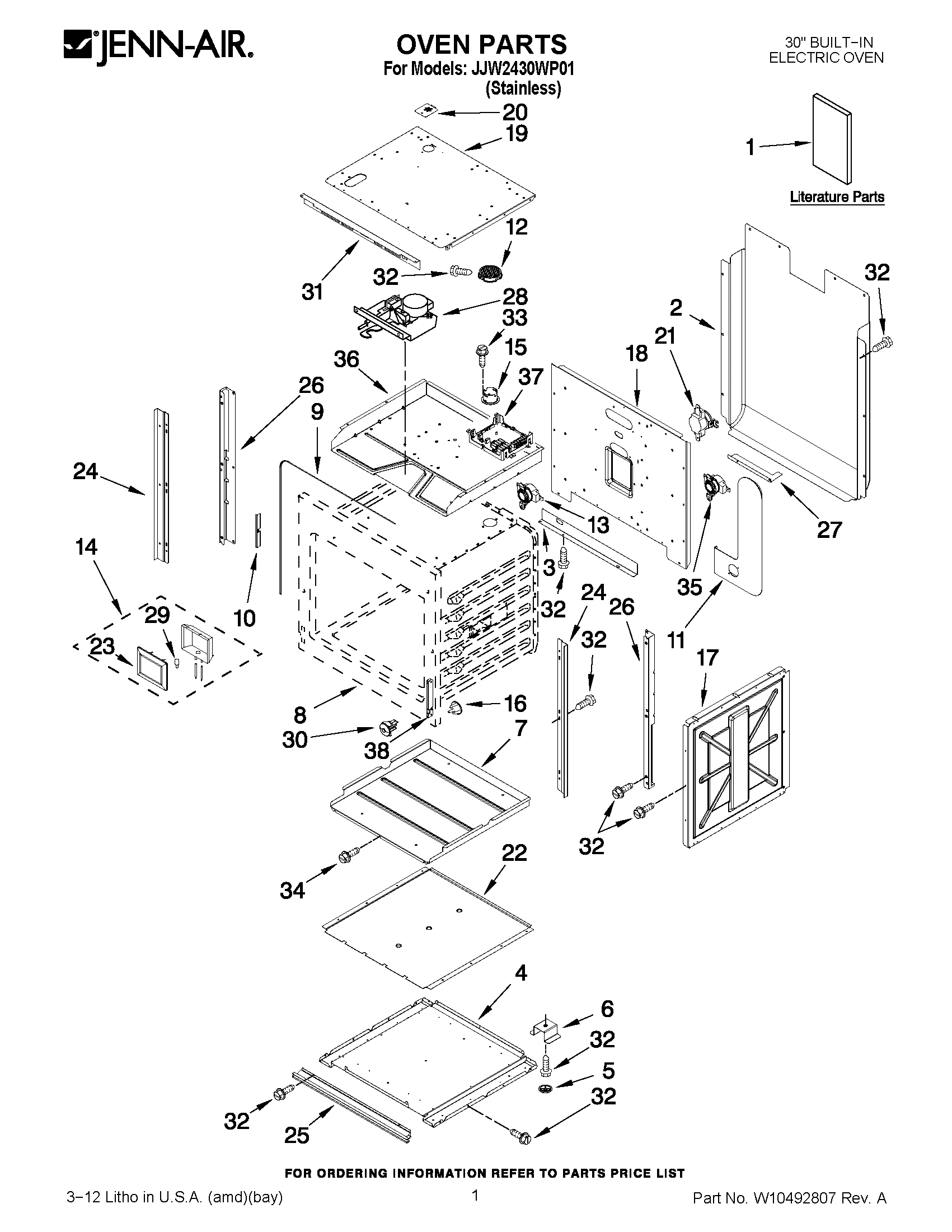 01 - OVEN PARTS