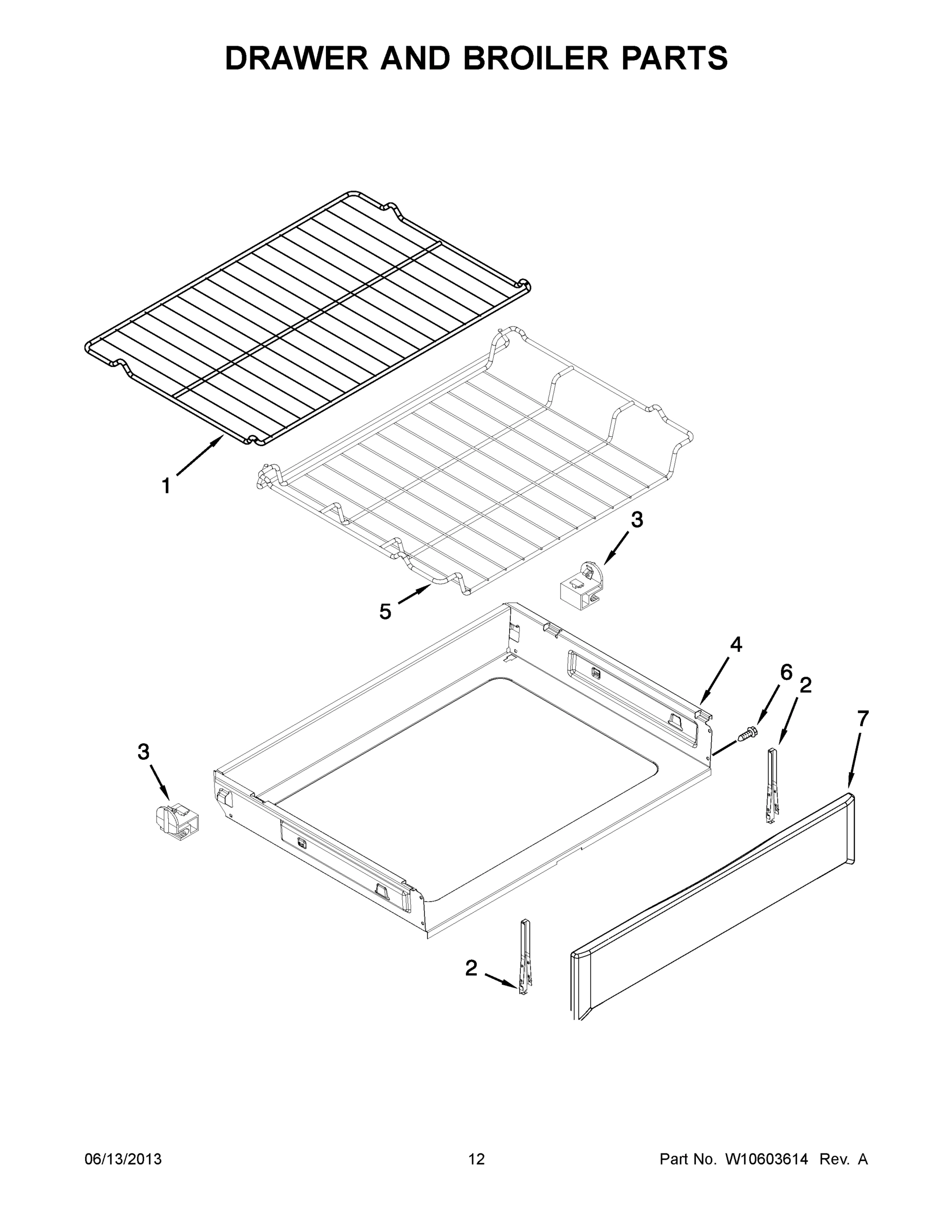 07 - DRAWER AND BROILER PARTS