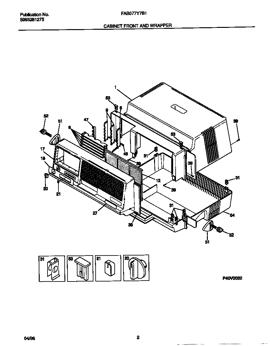 02 - CABINET FRONT AND WRAPPER