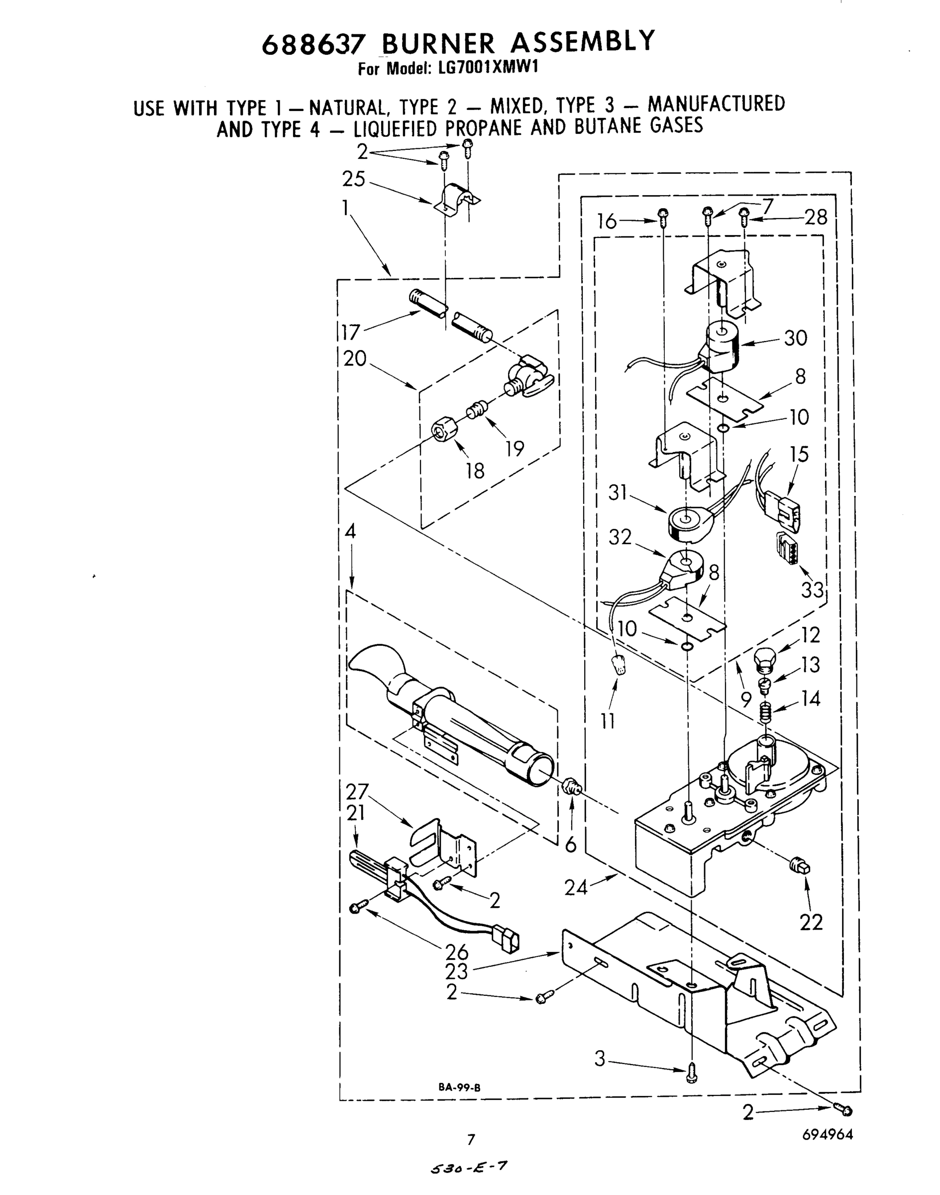 05 - 688637 BURNER ASSEMBLY