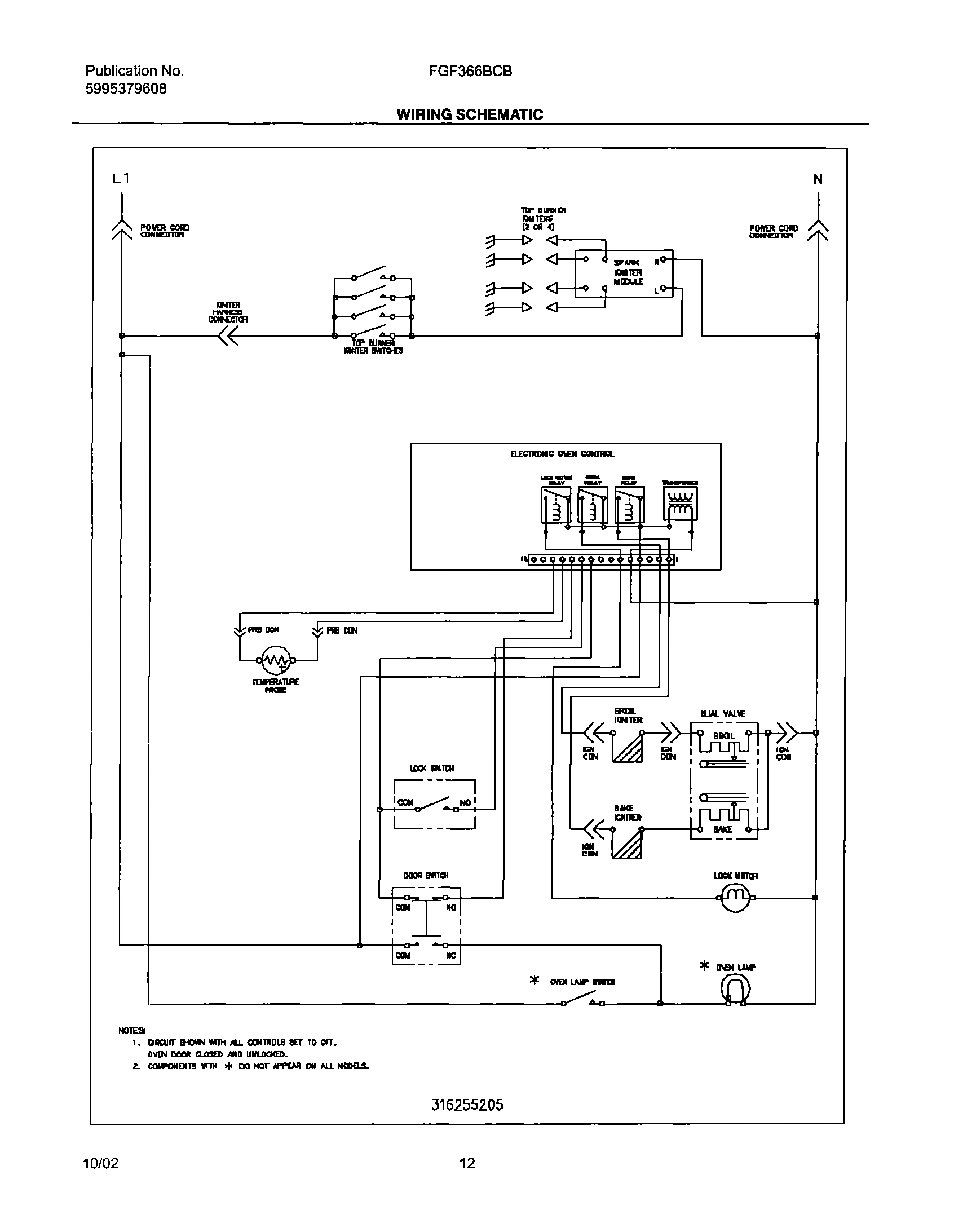 12 - WIRING SCHEMATIC