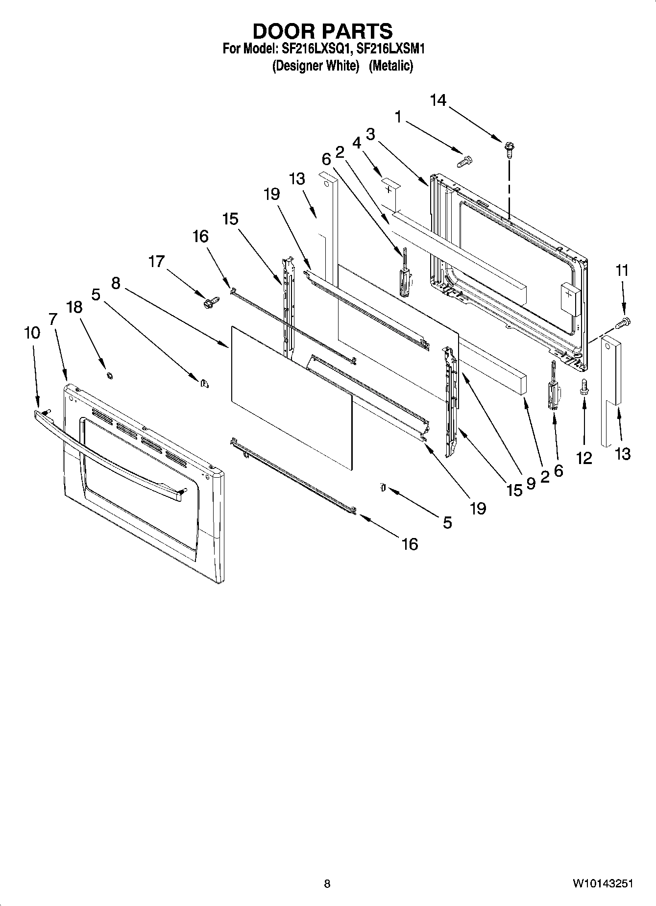 06 - DOOR PARTS, OPTIONAL PARTS (NOT INCLUDED)